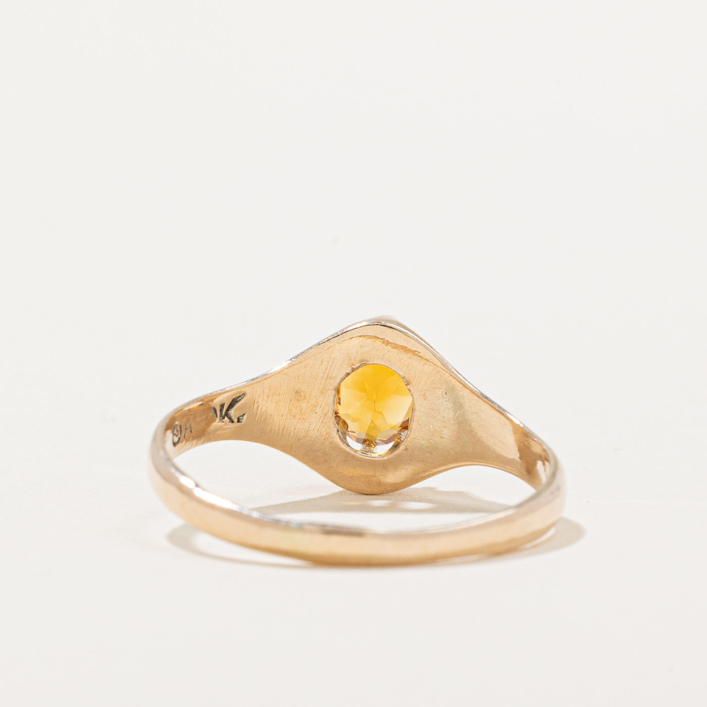 Claw Set Citrine Ring | 0.44ct | SZ 7.25 |