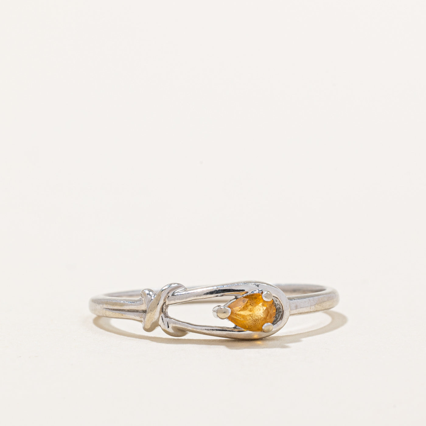 Citrine Knot Ring | 0.12ct | SZ 6.5 |