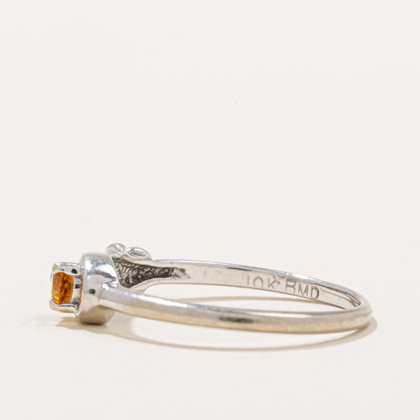 Citrine Knot Ring | 0.12ct | SZ 6.5 |