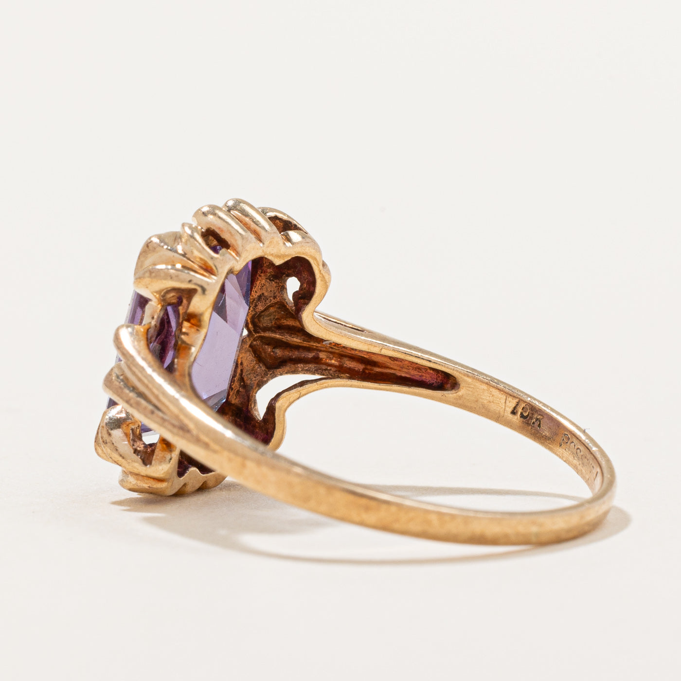 Synthetic Purple Sapphire Ring | 4.00ct | SZ 8.5 |