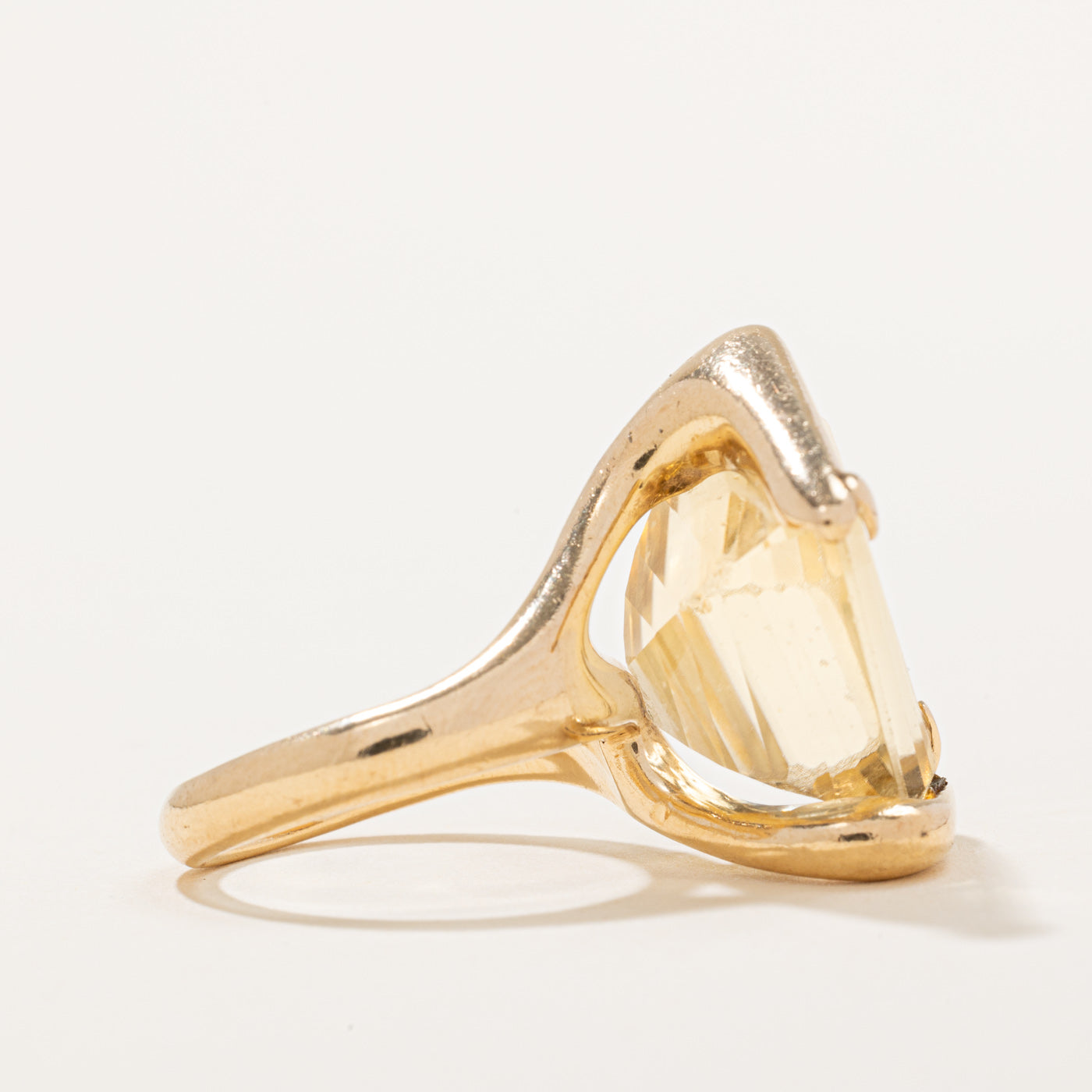 Free Form Citrine Cocktail Ring | 20.00ct | SZ 6 |