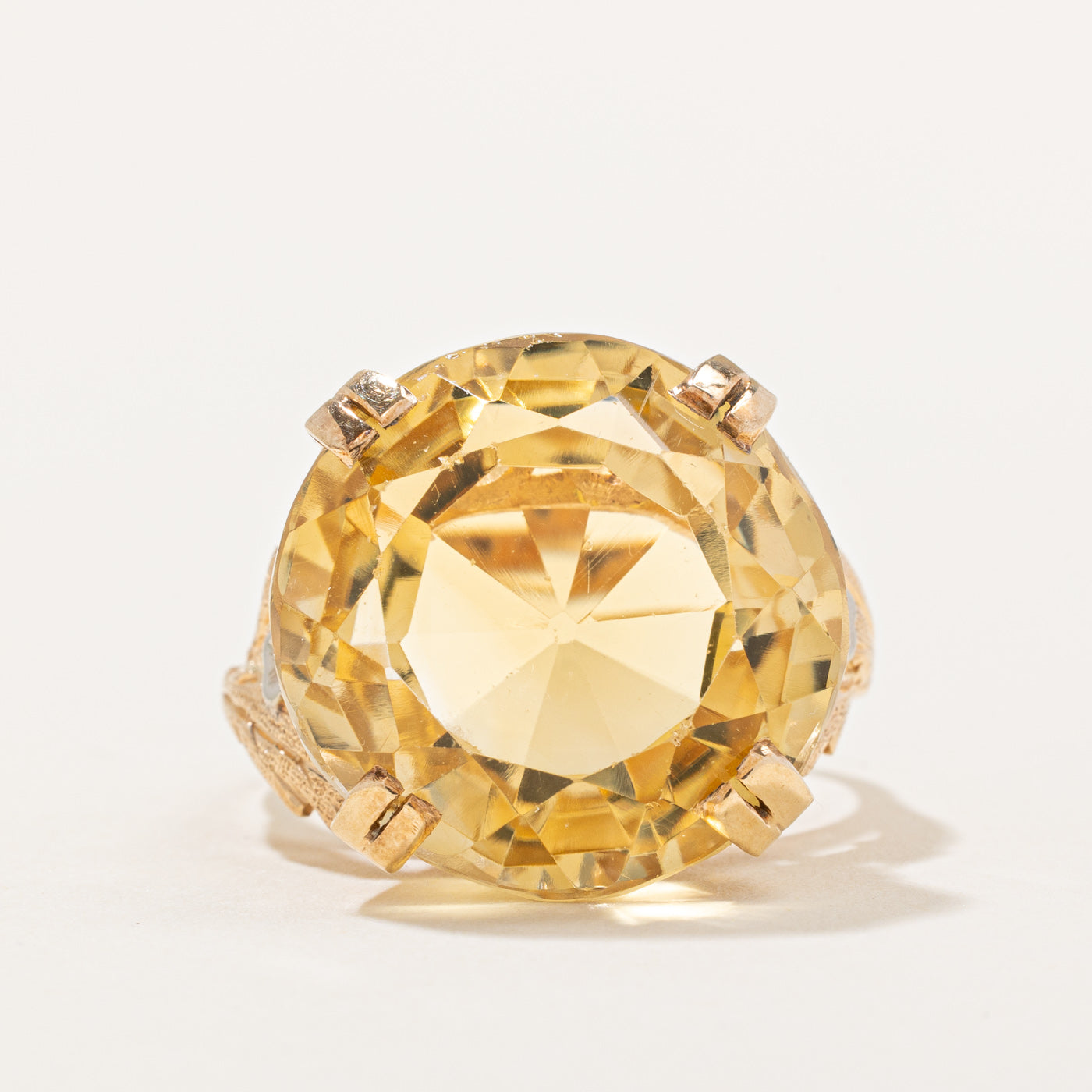 Citrine Cocktail Ring | 25.00ct | SZ 10.25 |
