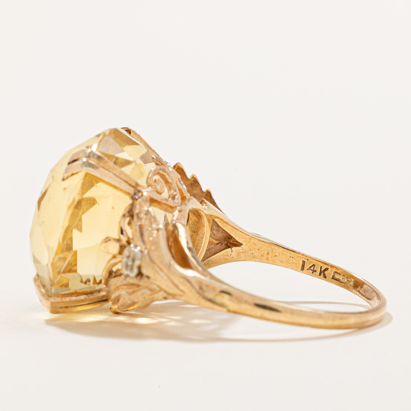 Citrine Cocktail Ring | 25.00ct | SZ 10.25 |