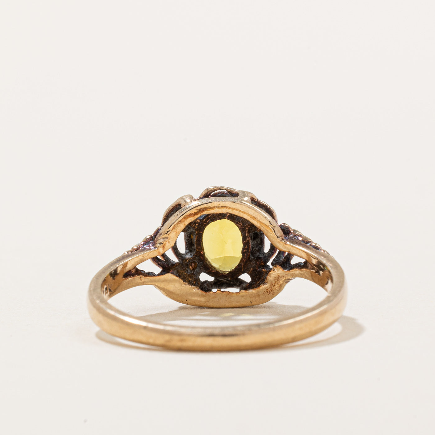 Synthetic Yellow Sapphire Ring | 0.80ct | SZ 6.5 |