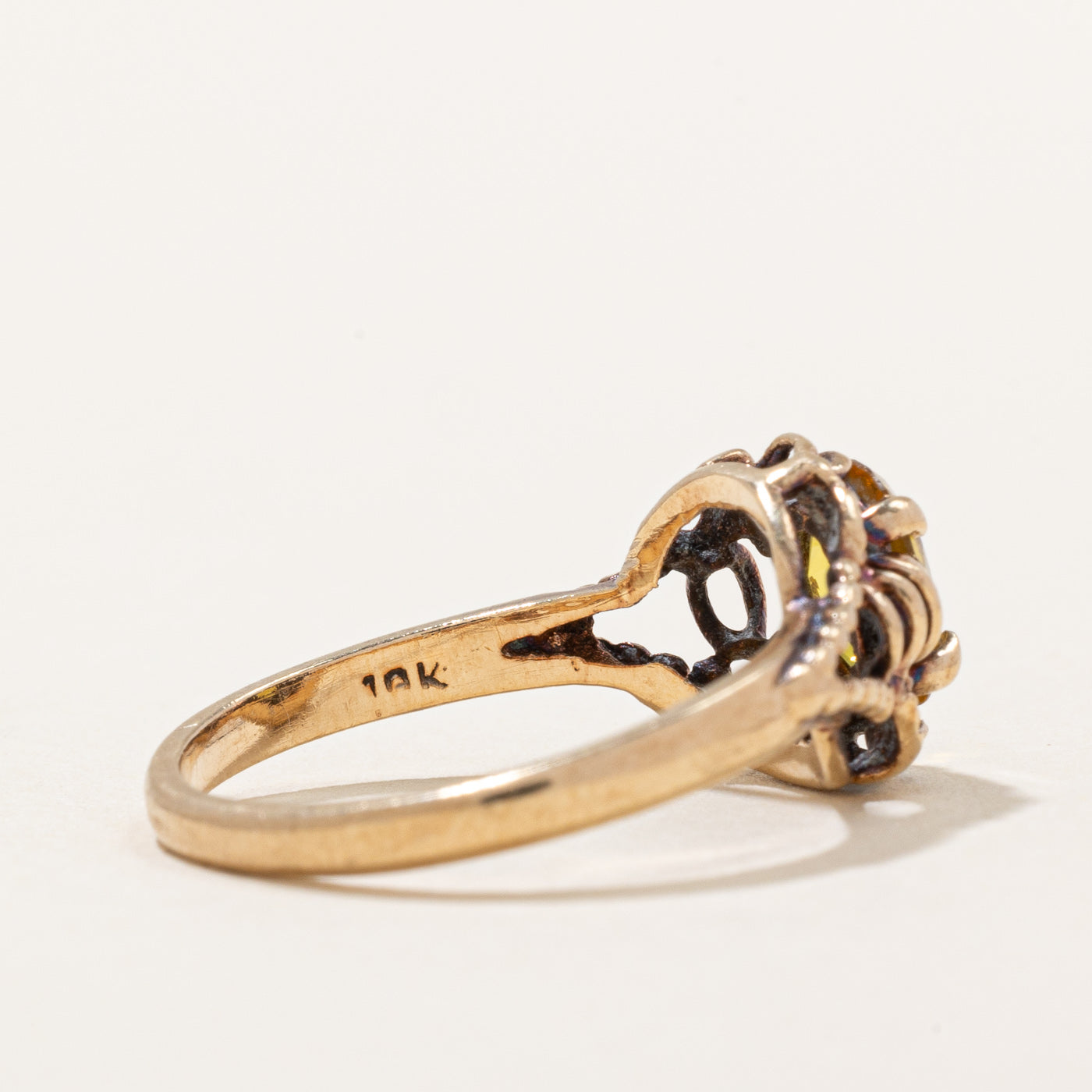 Synthetic Yellow Sapphire Ring | 0.80ct | SZ 6.5 |