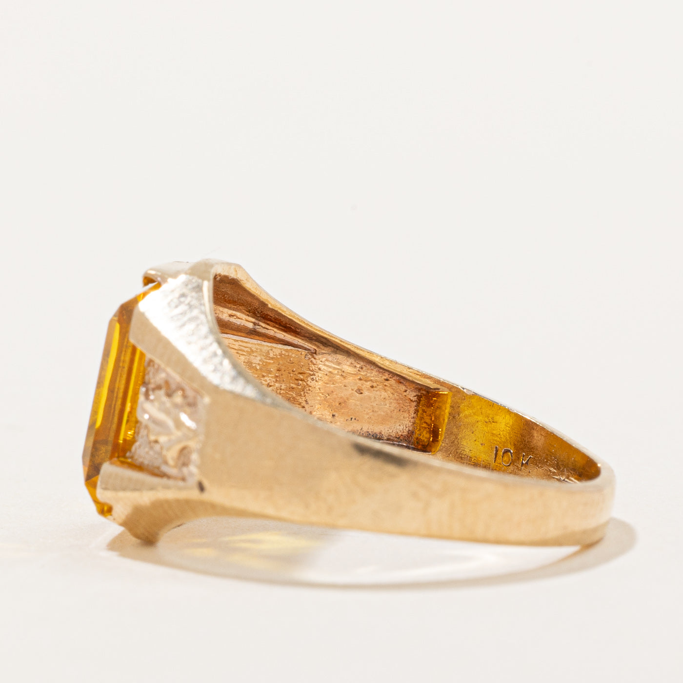 Synthetic Yellow Sapphire Cocktail Ring | 4.25ct | SZ 7.5 |