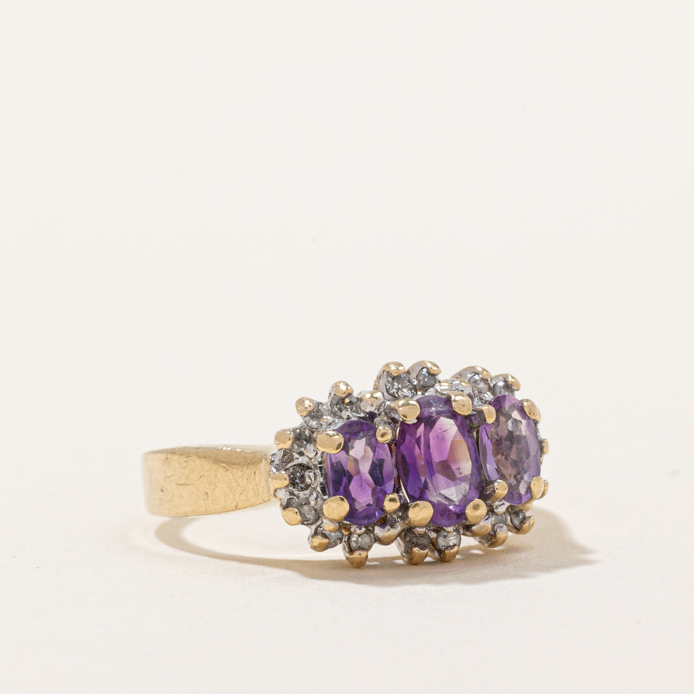 Amethyst & Diamond Ring | 0.54ctw, 0.10ctw | SZ 5.75 |