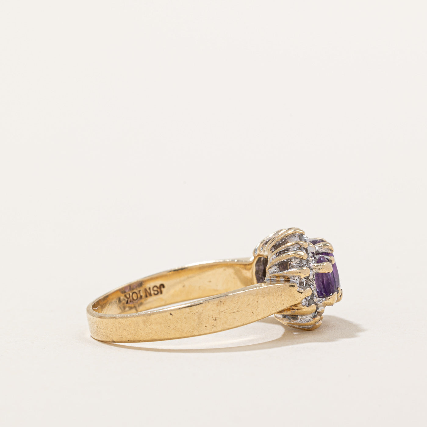 Amethyst & Diamond Ring | 0.54ctw, 0.10ctw | SZ 5.75 |