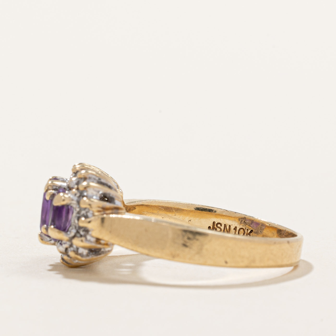 Amethyst & Diamond Ring | 0.54ctw, 0.10ctw | SZ 5.75 |
