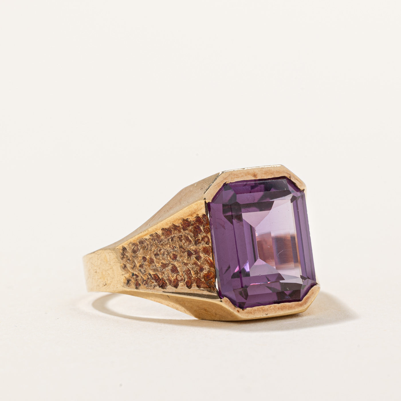 Synthetic Purple Sapphire Cocktail Ring | 6.06ct | SZ 8.75 |