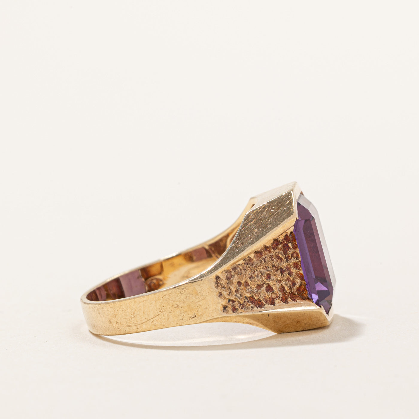 Synthetic Purple Sapphire Cocktail Ring | 6.06ct | SZ 8.75 |