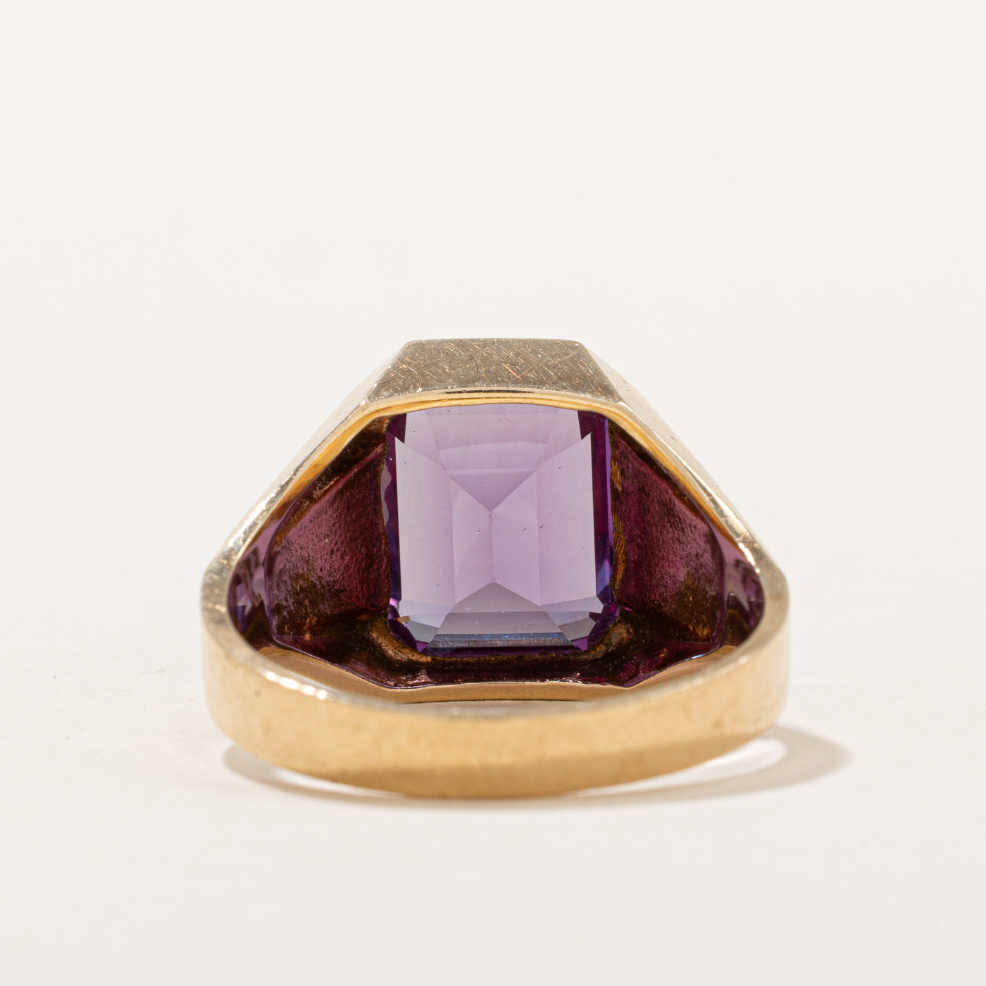 Synthetic Purple Sapphire Cocktail Ring | 6.06ct | SZ 8.75 |