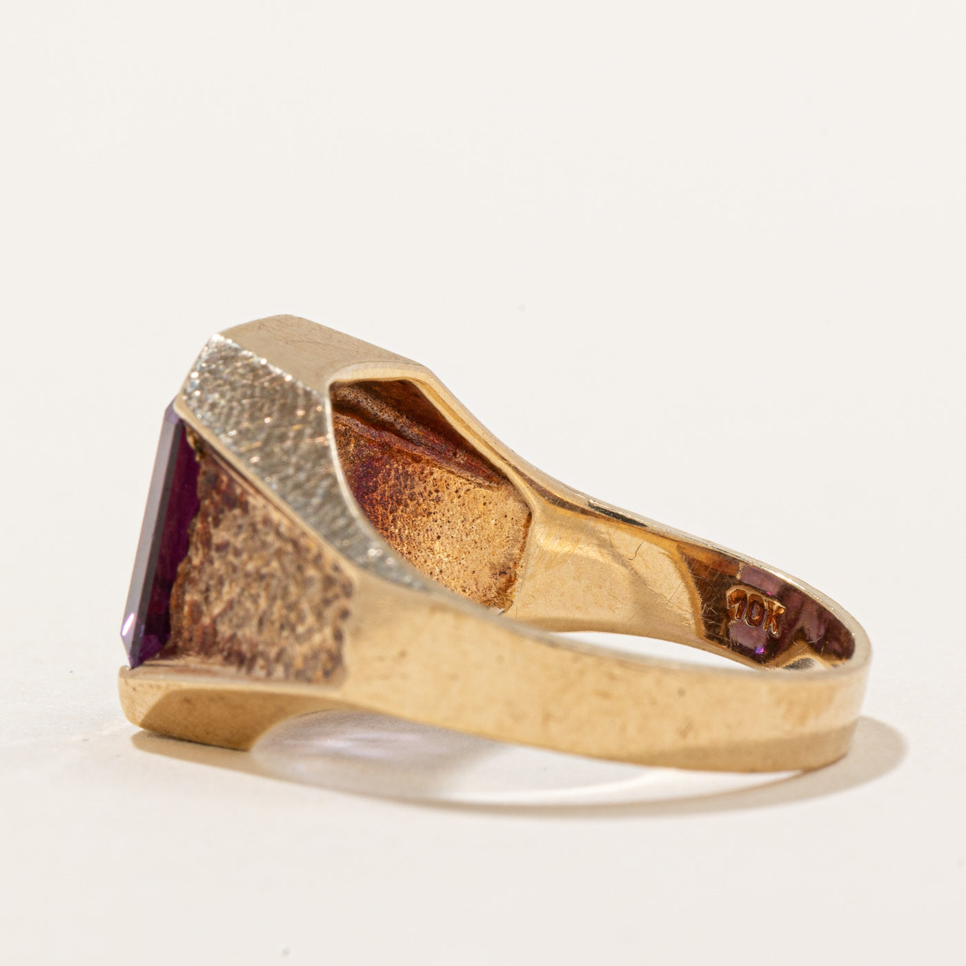 Synthetic Purple Sapphire Cocktail Ring | 6.06ct | SZ 8.75 |