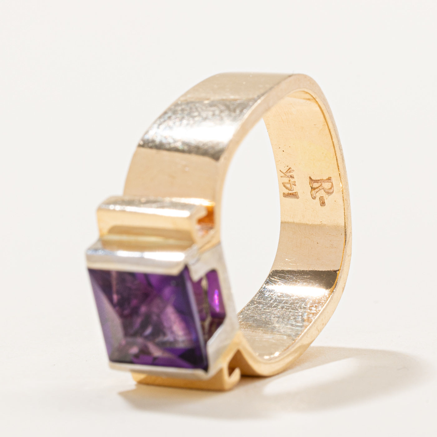 Square Amethyst Cocktail Ring | 2.60ct | SZ 6.5 |