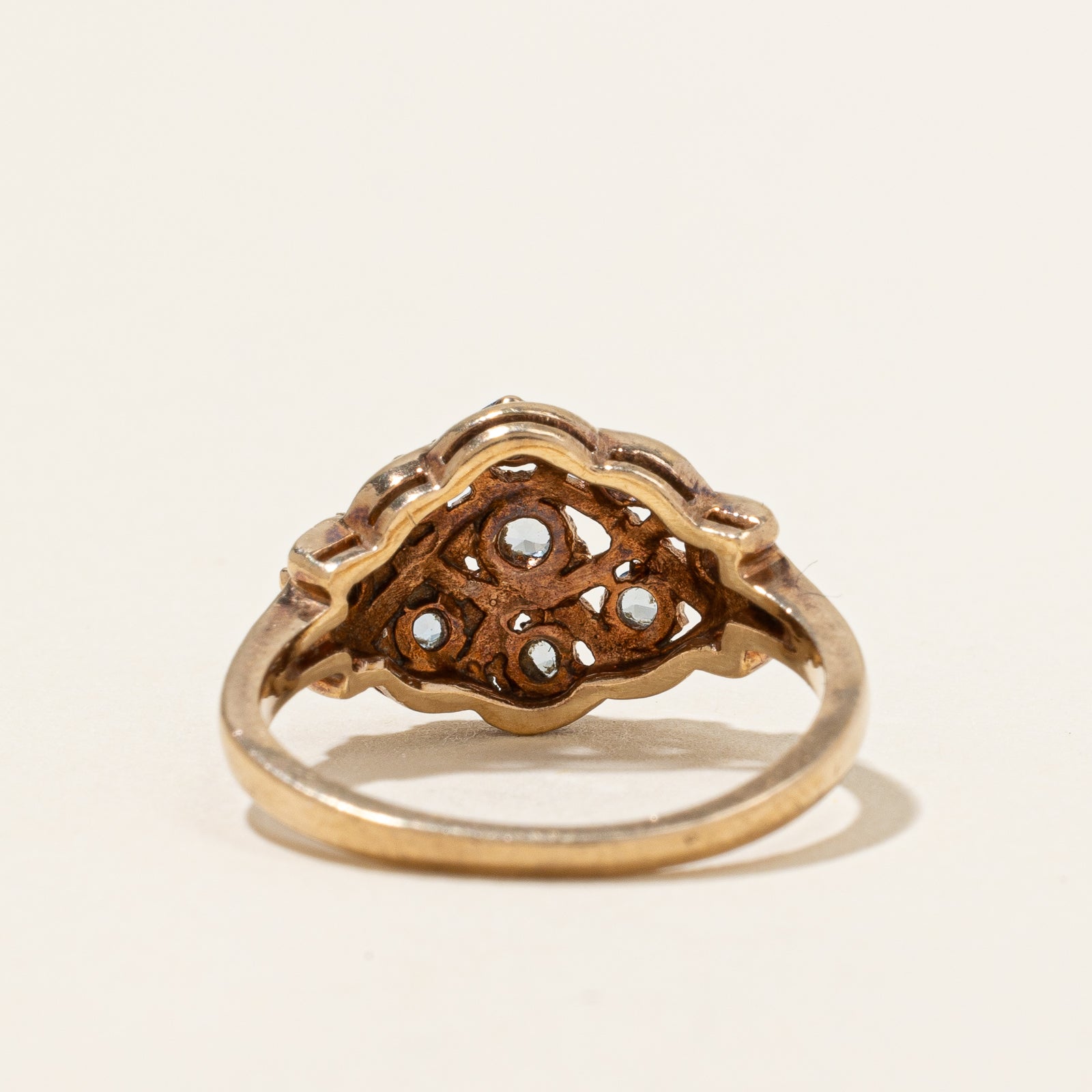 Synthetic Spinel Cluster Ring | 0.30ctw | SZ 5.75 |