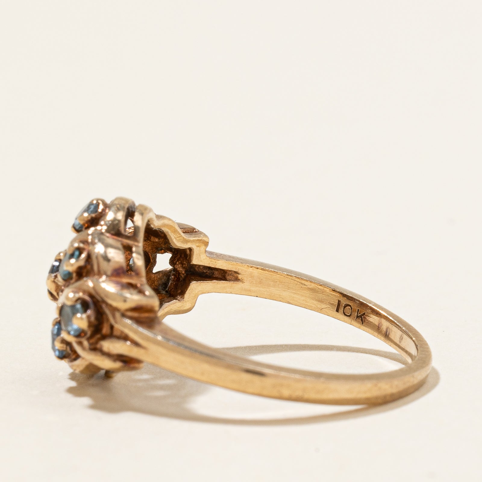 Synthetic Spinel Cluster Ring | 0.30ctw | SZ 5.75 |