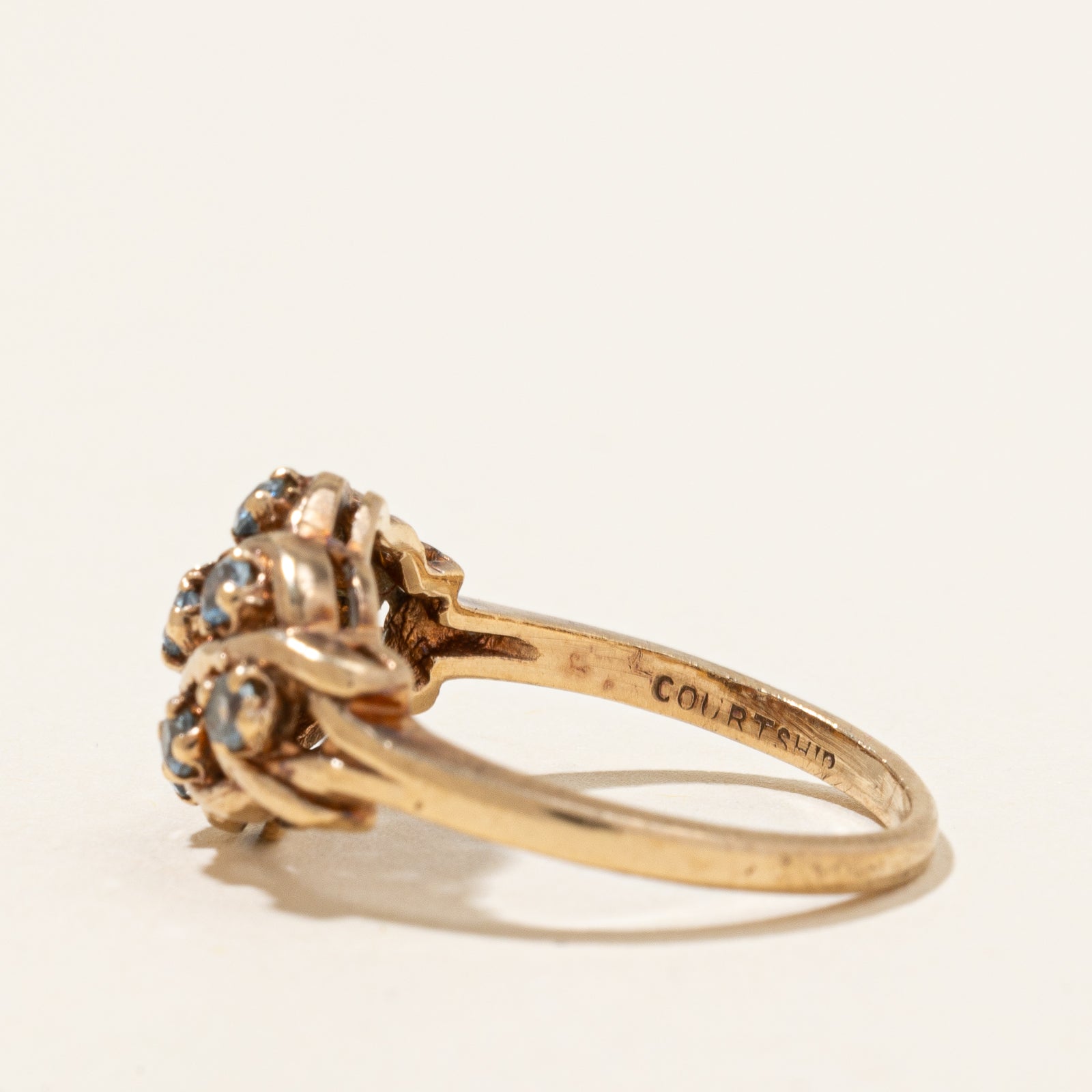 Synthetic Spinel Cluster Ring | 0.30ctw | SZ 5.75 |