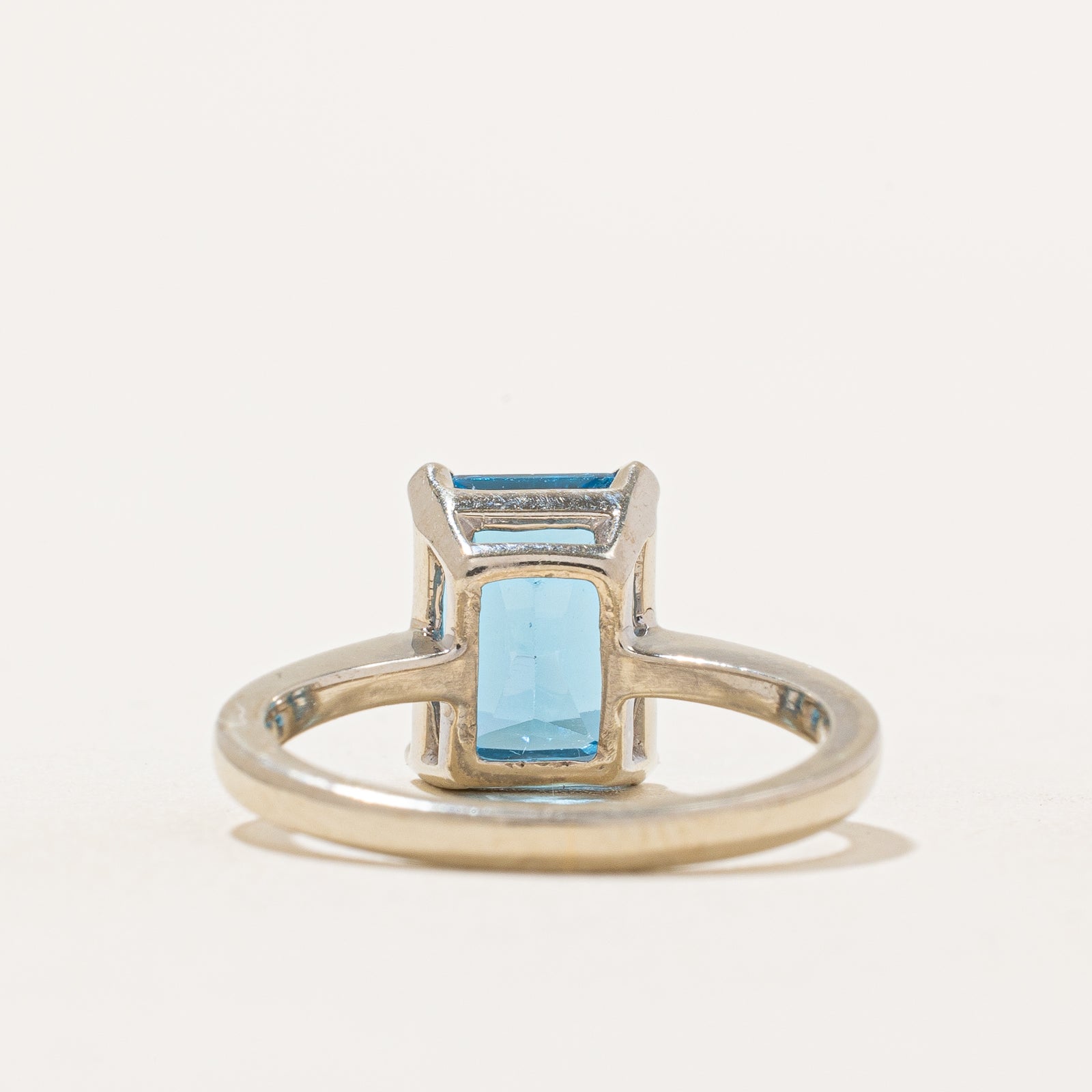 Bague en topaze bleue | 3,00 ct | Taille 5,25 |