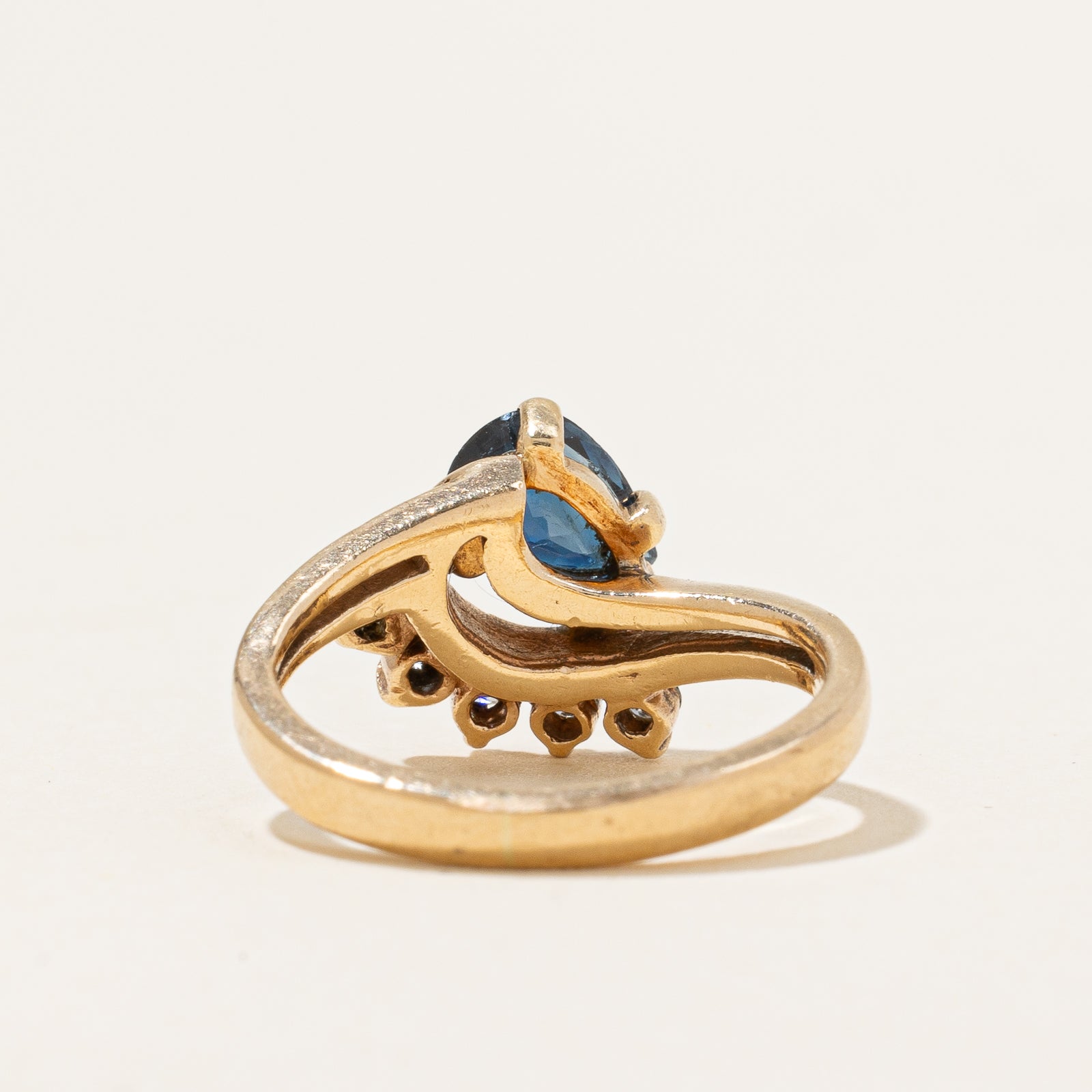 Blue Sapphire & Diamond Ring | 0.85ct, 0.15ctw | SZ 3 |