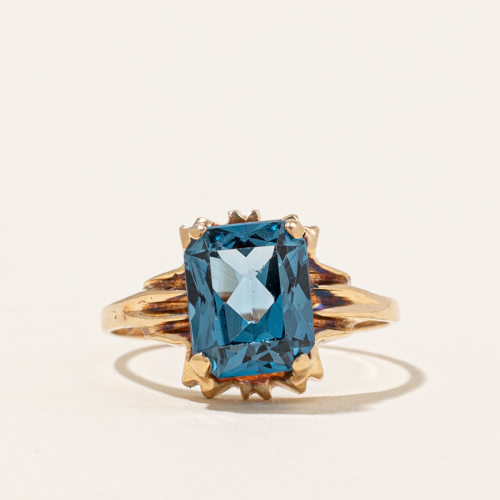 Synthetic Spinel Cocktail Ring | 2.20ct | SZ 4.5 |