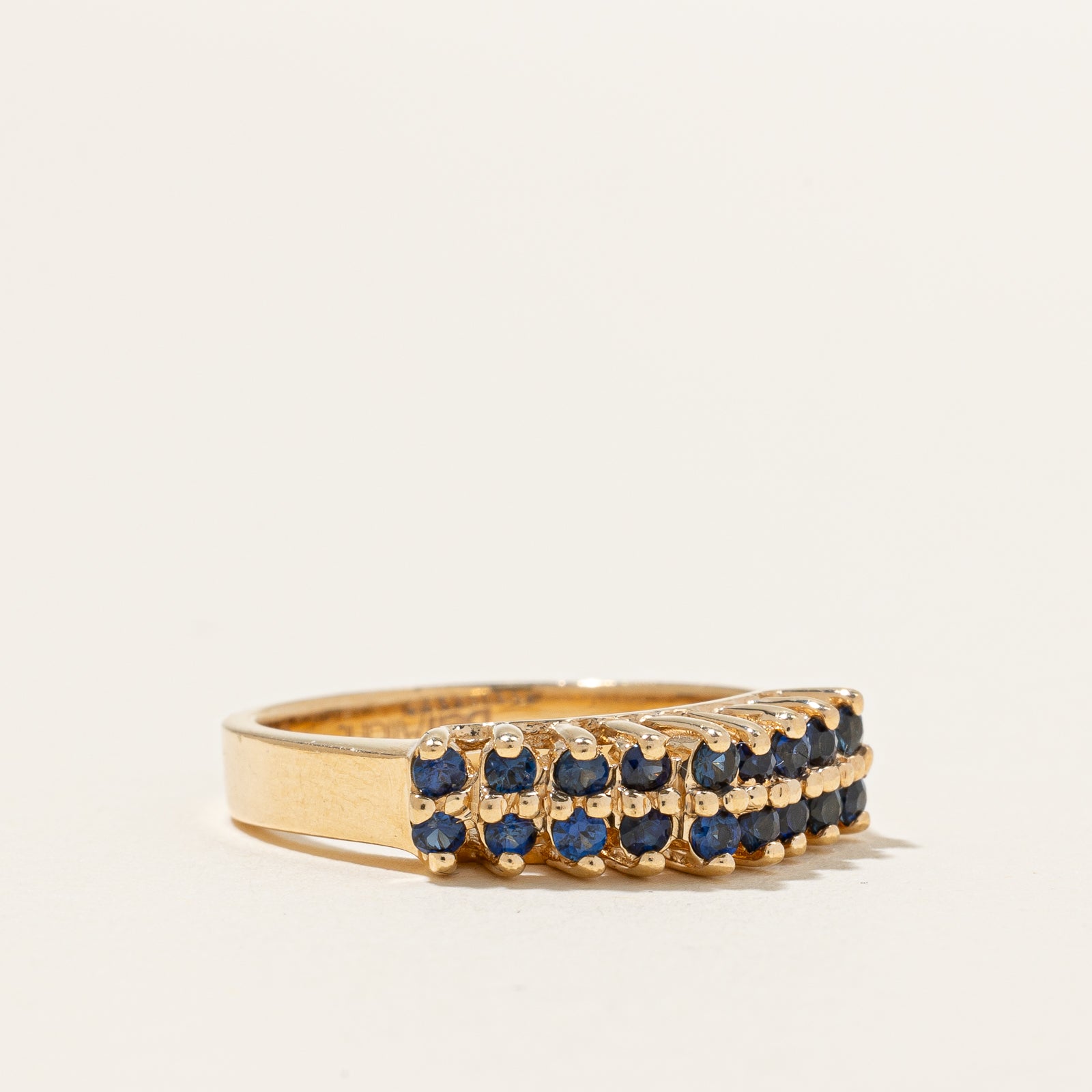 Double Row Sapphire Ring | 0.54ctw | SZ 7.75 |
