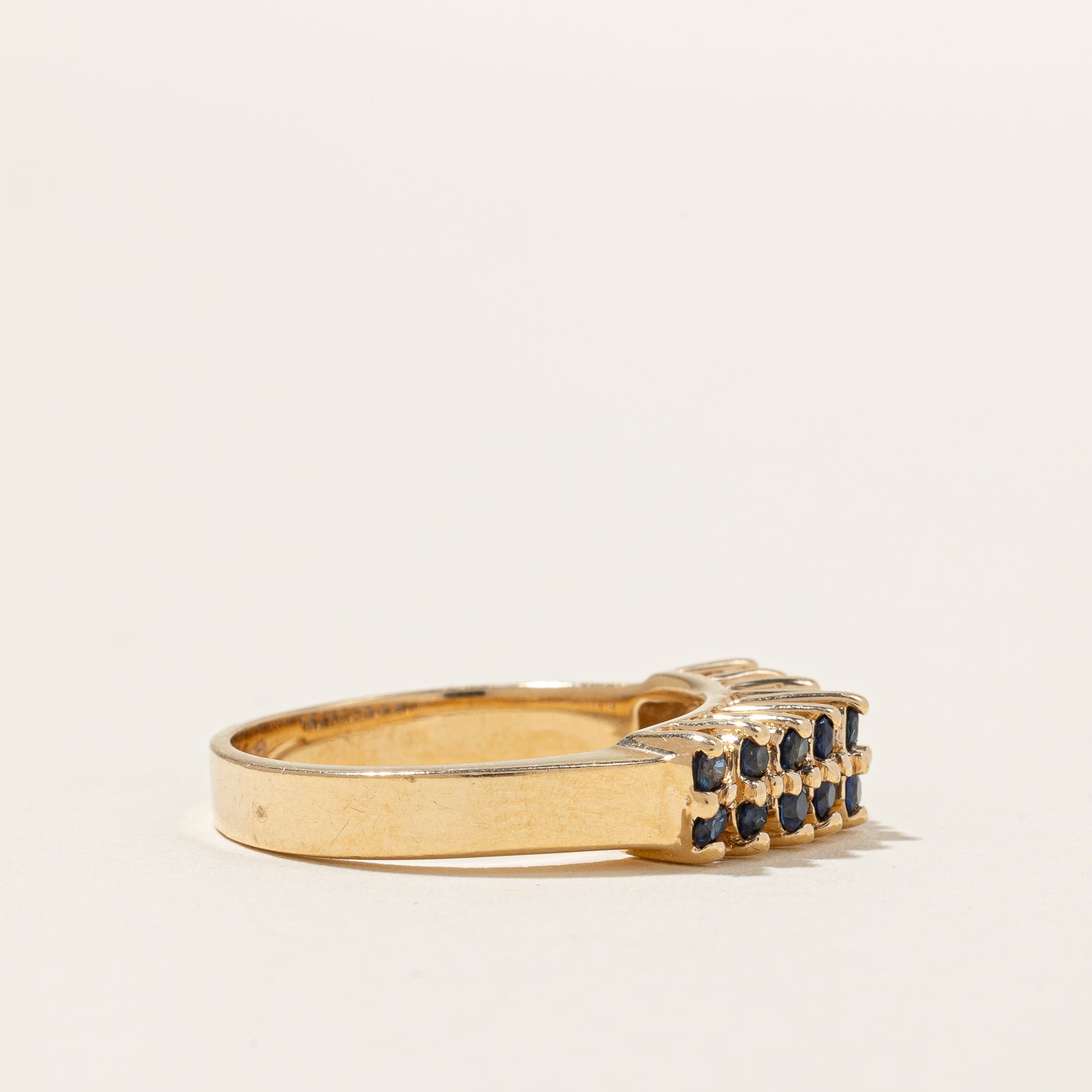 Double Row Sapphire Ring | 0.54ctw | SZ 7.75 |