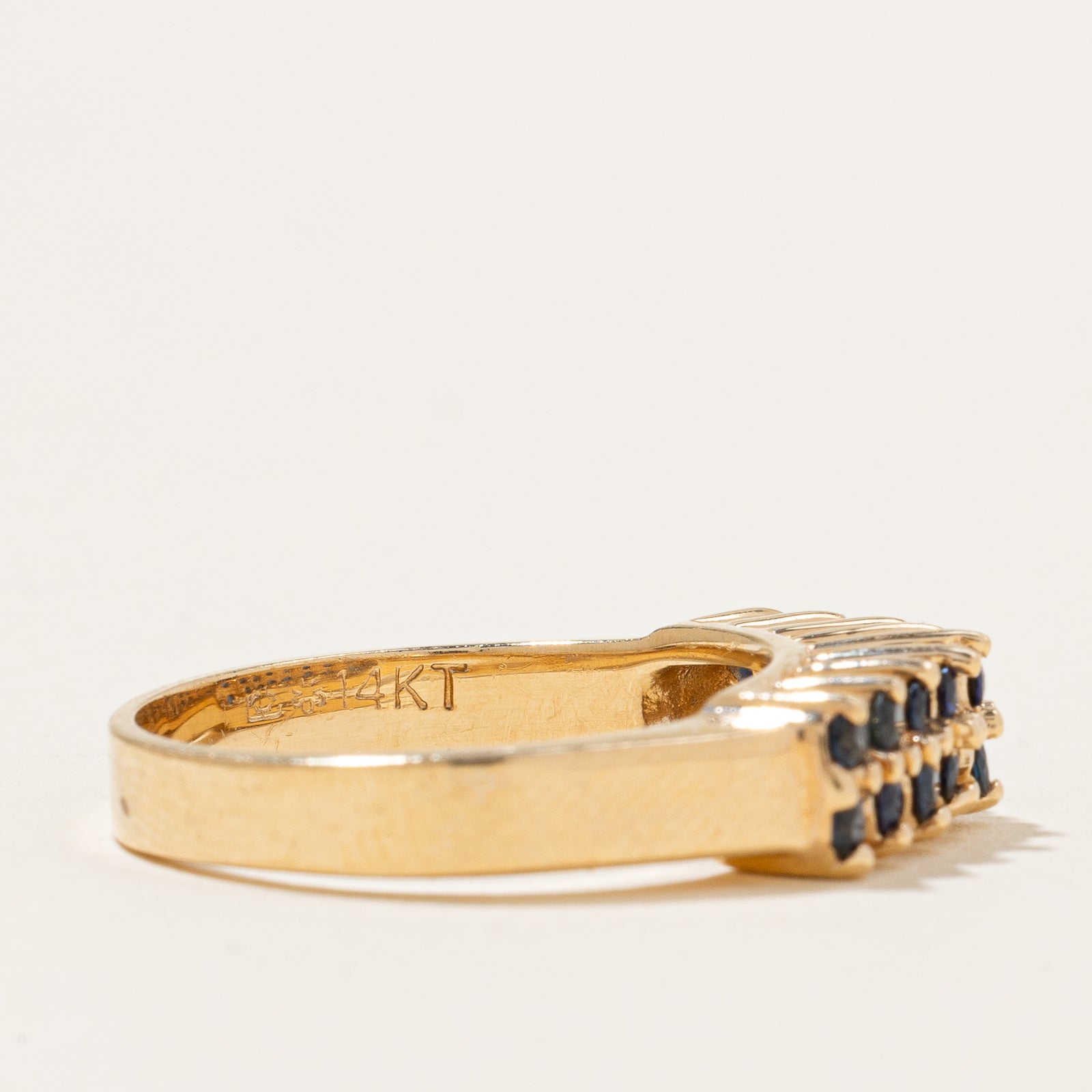Double Row Sapphire Ring | 0.54ctw | SZ 7.75 |