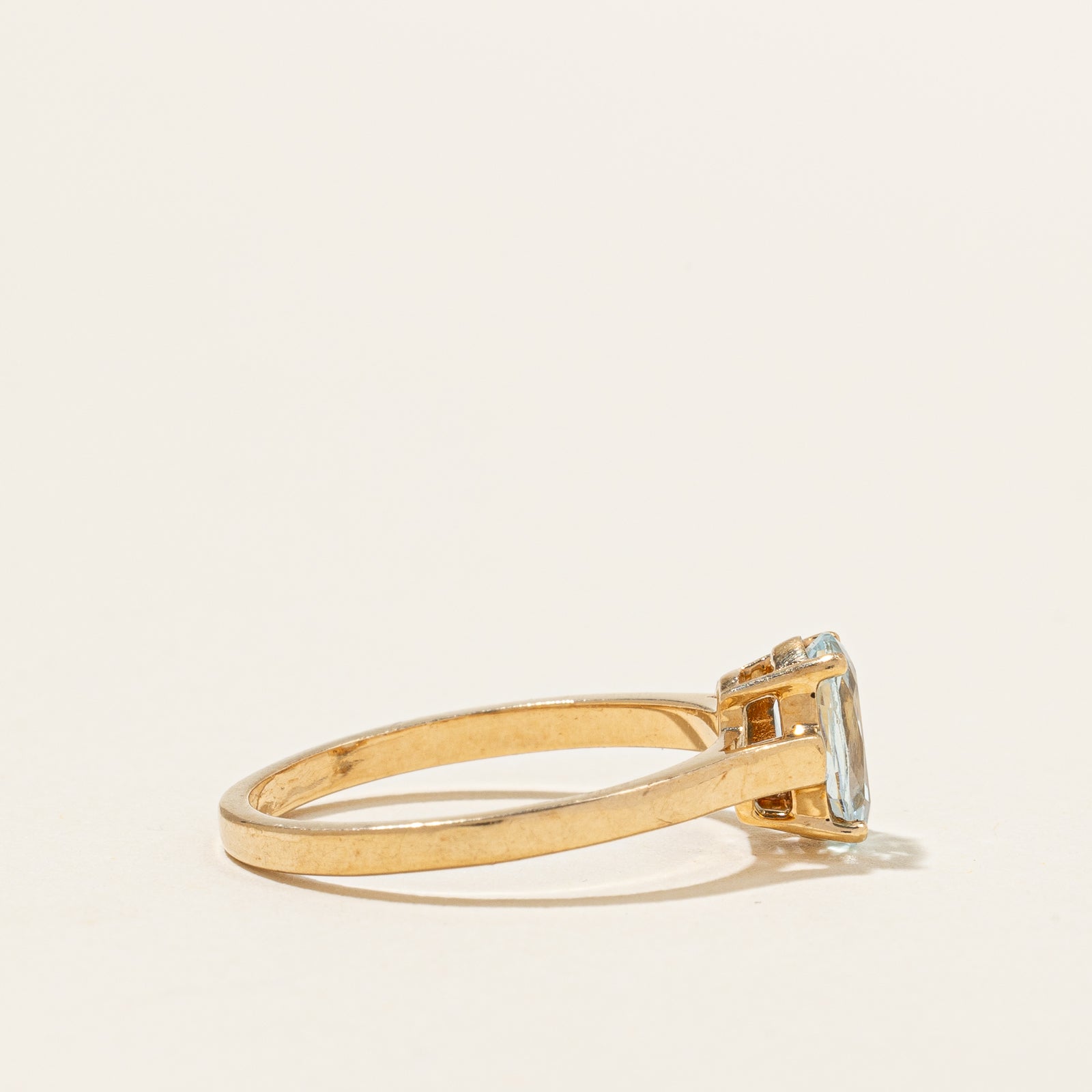 Bague en aigue-marine | 0,70 ct | Taille 6,75 |