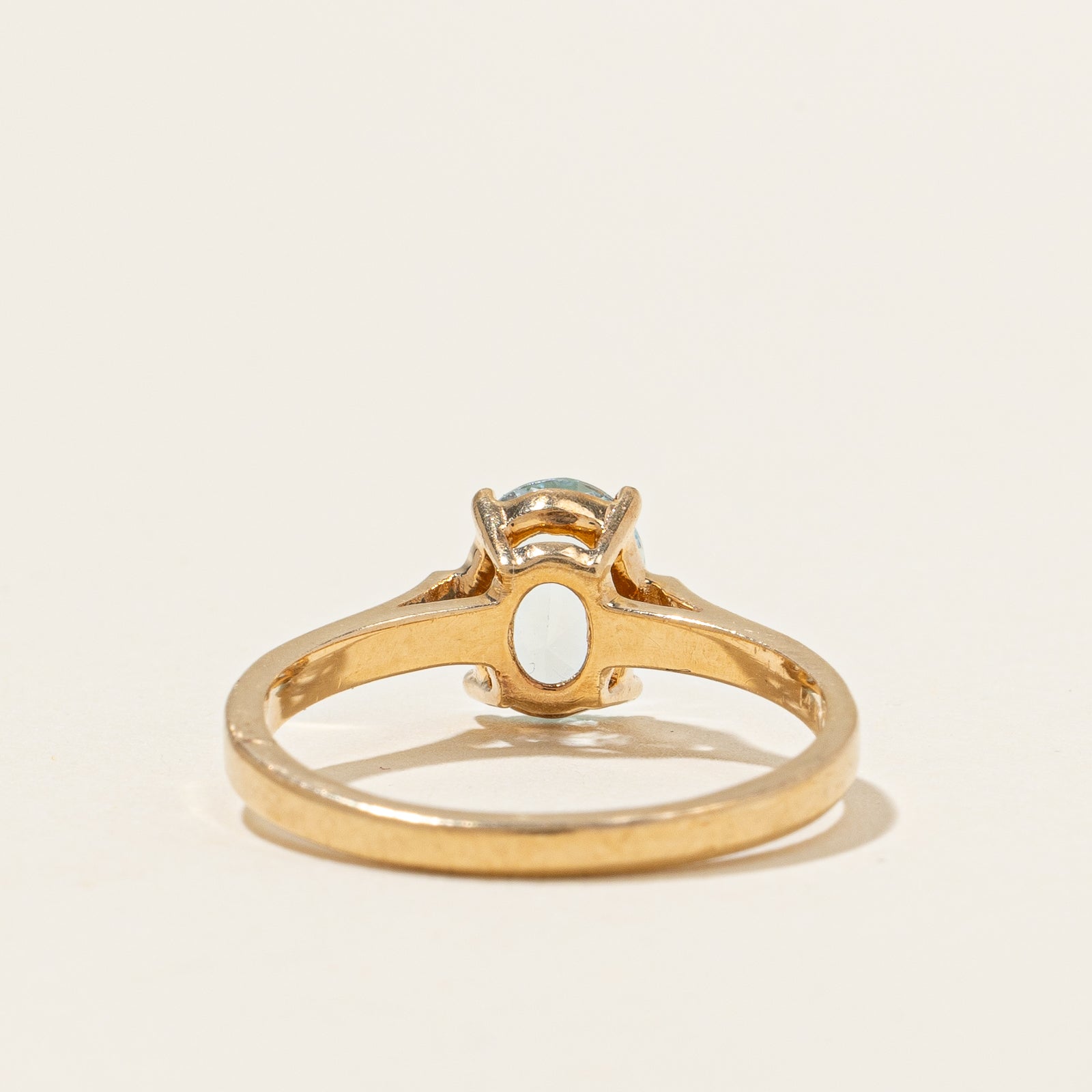 Bague en aigue-marine | 0,70 ct | Taille 6,75 |