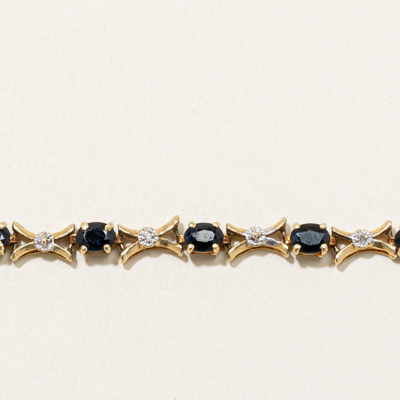 Sapphire & Diamond Bracelet | 2.50ctw, 0.04ctw | 7.5" |