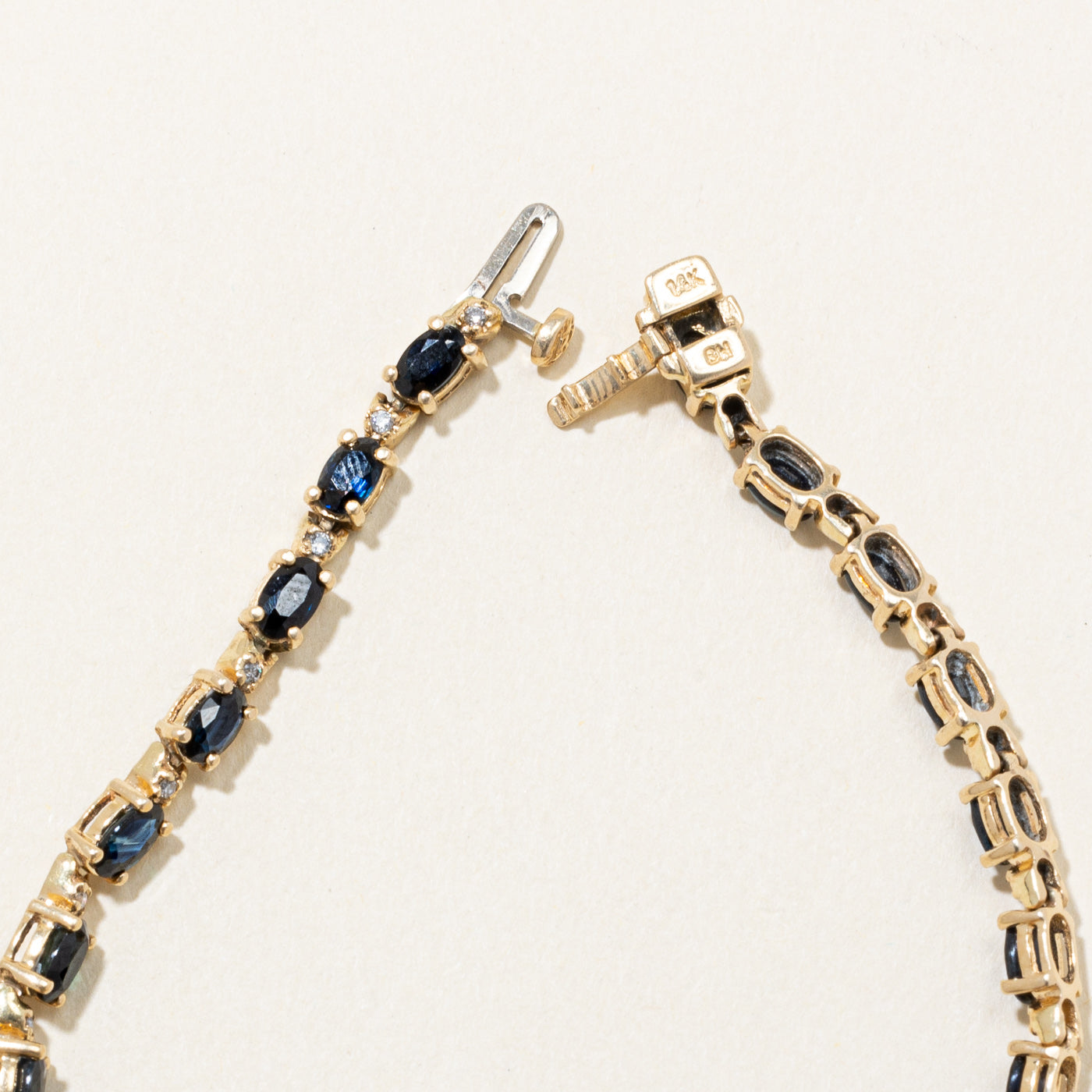 Sapphire & Diamond Bracelet | 5.60ctw, 0.20ctw | 7.25" |