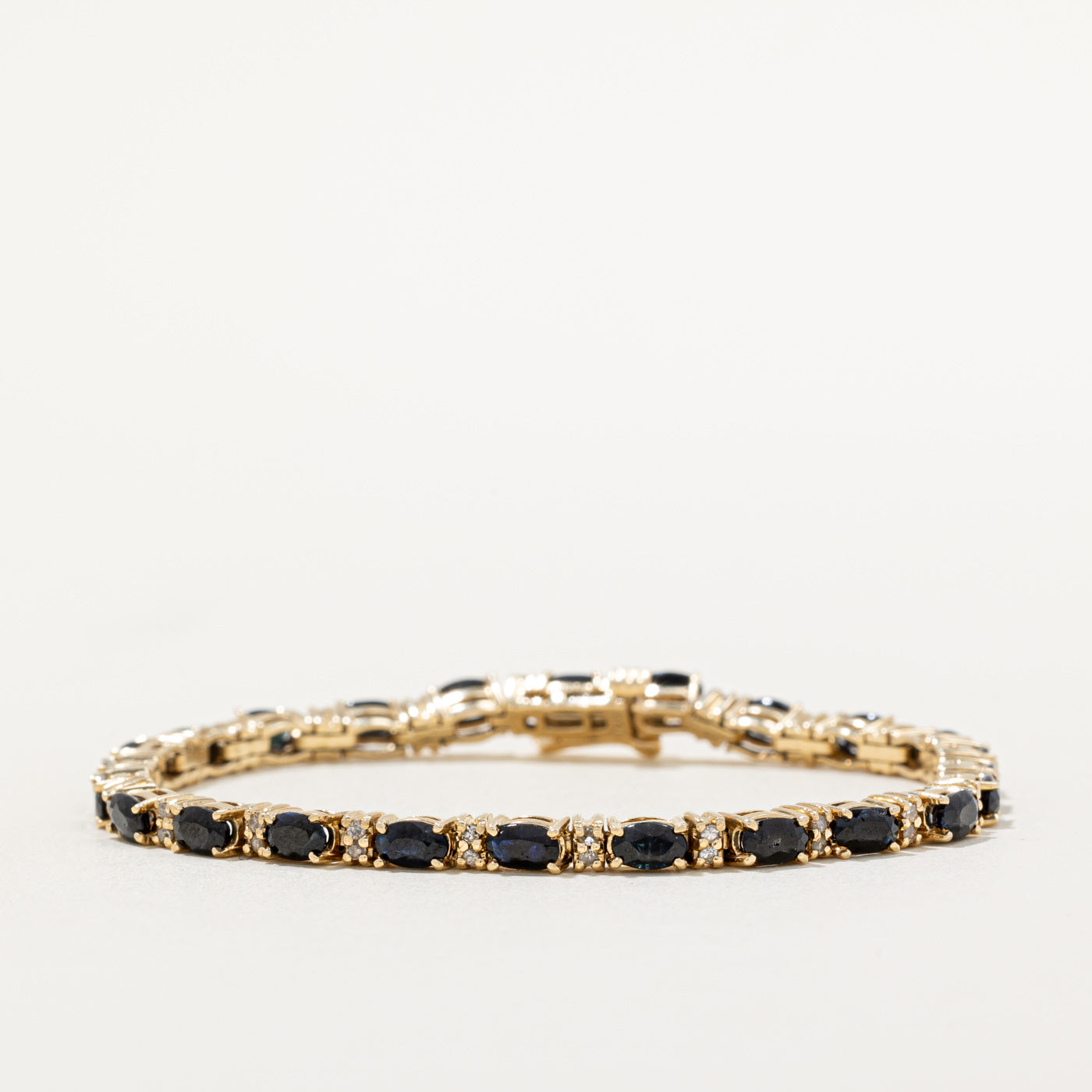Sapphire & Diamond Bracelet | 4.80ctw, 0.24ctw | 7" |
