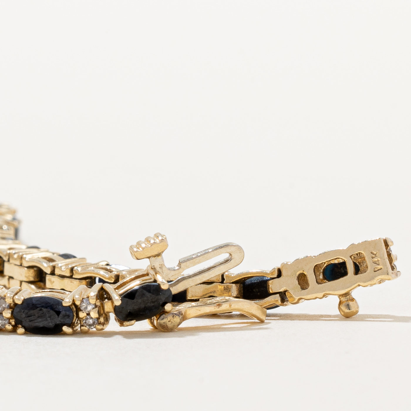 Sapphire & Diamond Bracelet | 4.80ctw, 0.24ctw | 7" |