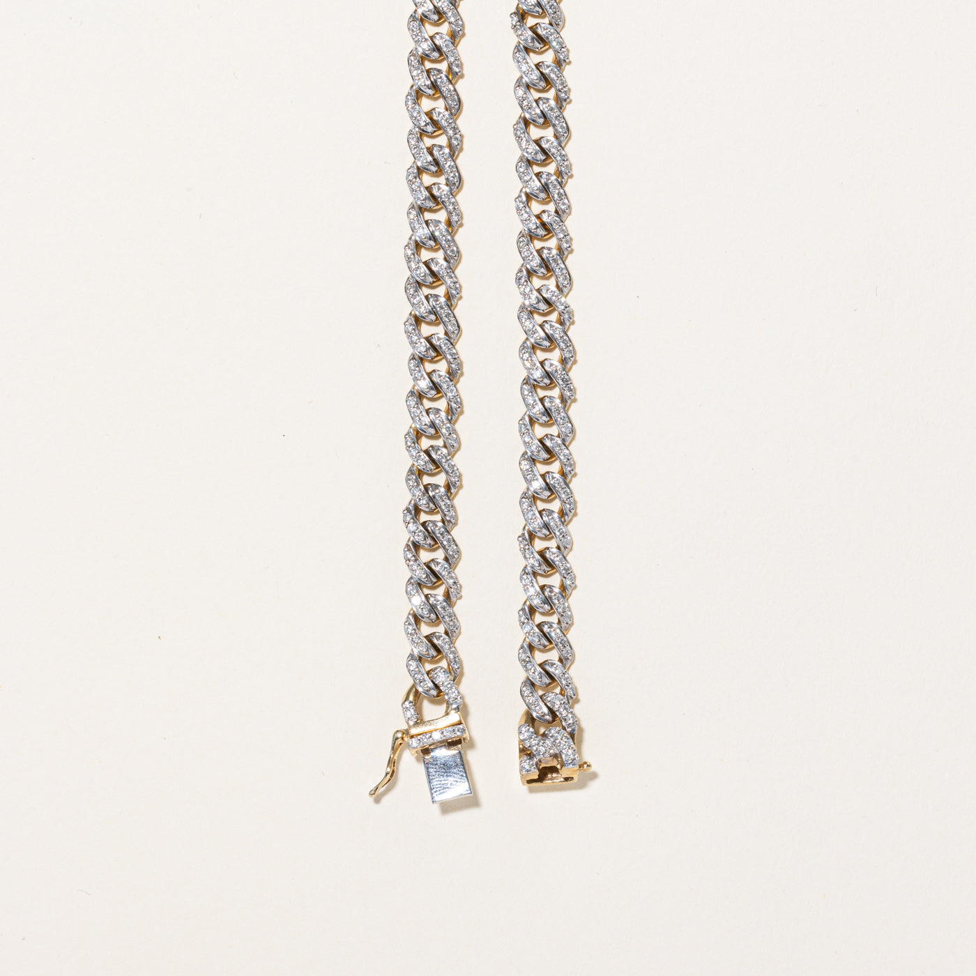Pave Set Diamond Curb Link Necklace | 5.20ctw | 23" |