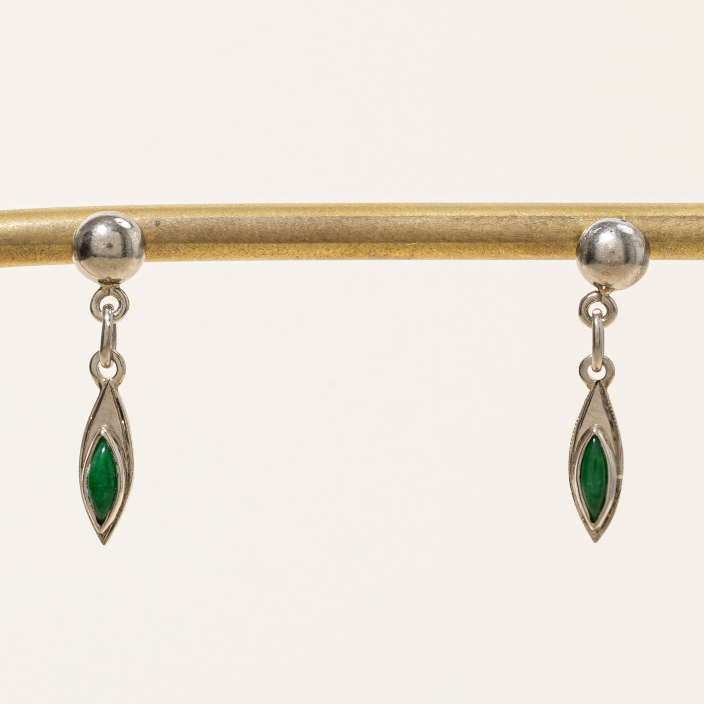 Jadeite Drop Earrings | 0.16ctw |