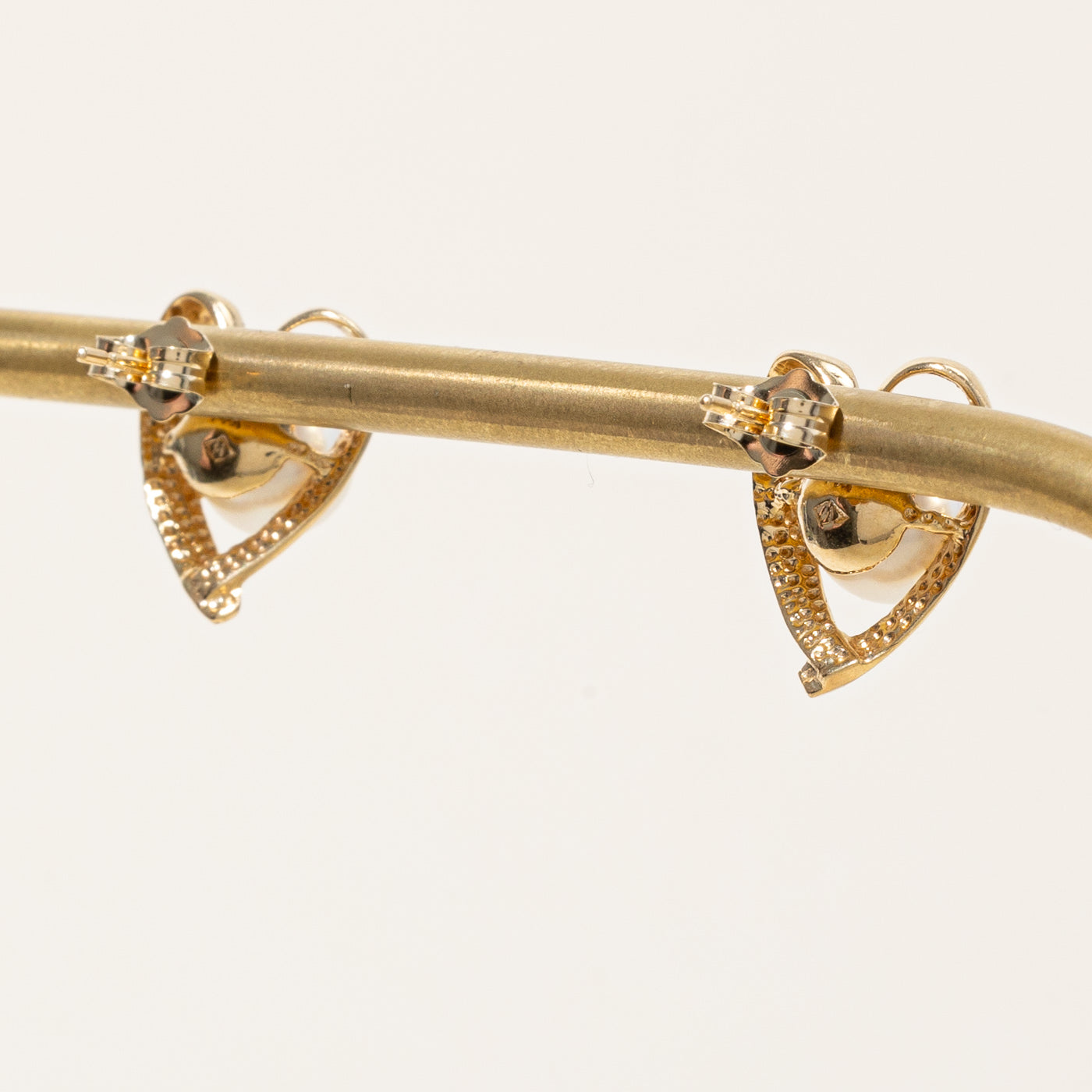 Cultured Pearl Heart Earrings | 4.40ctw |