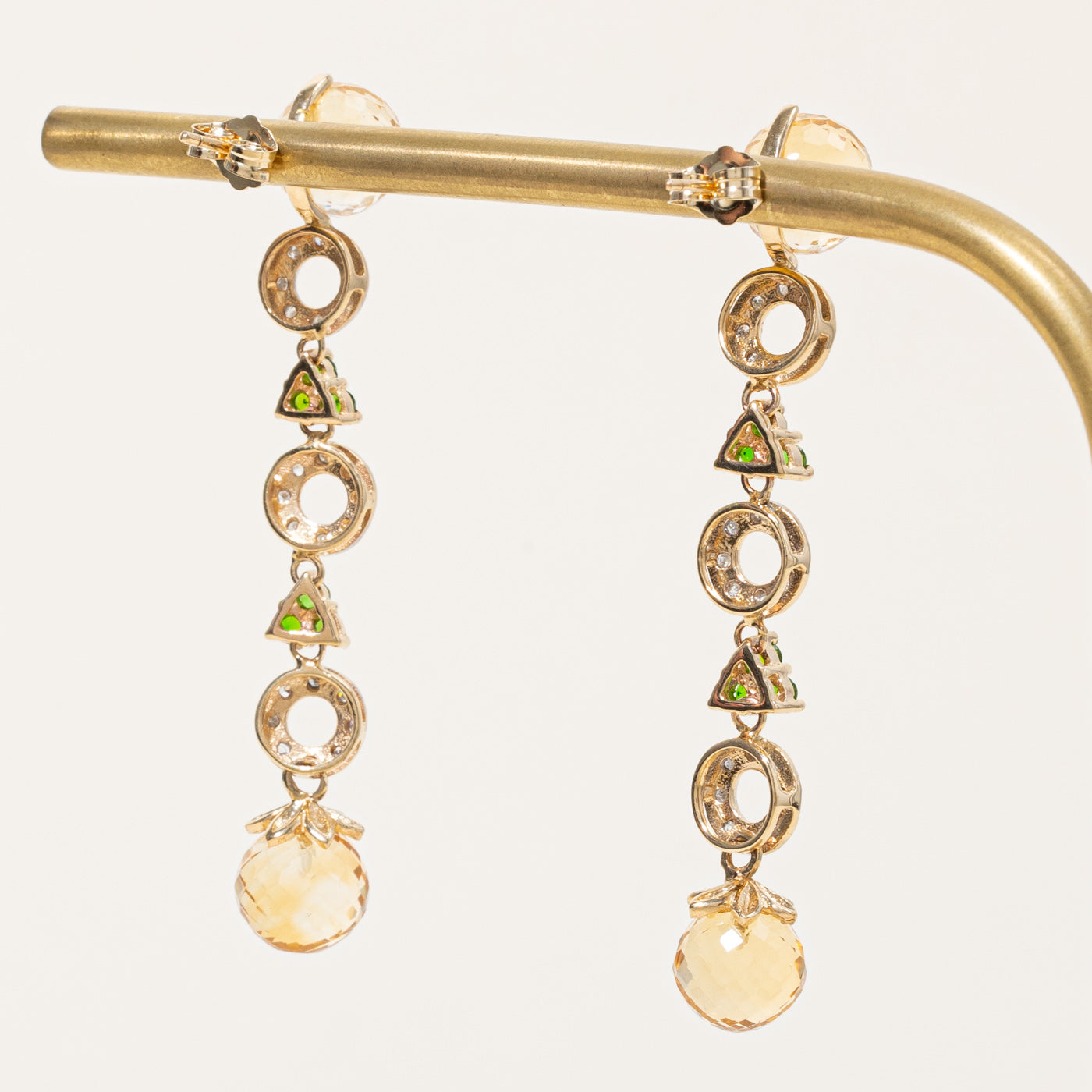 Multi Gemstones Drop Earrings | 12.44ctw |