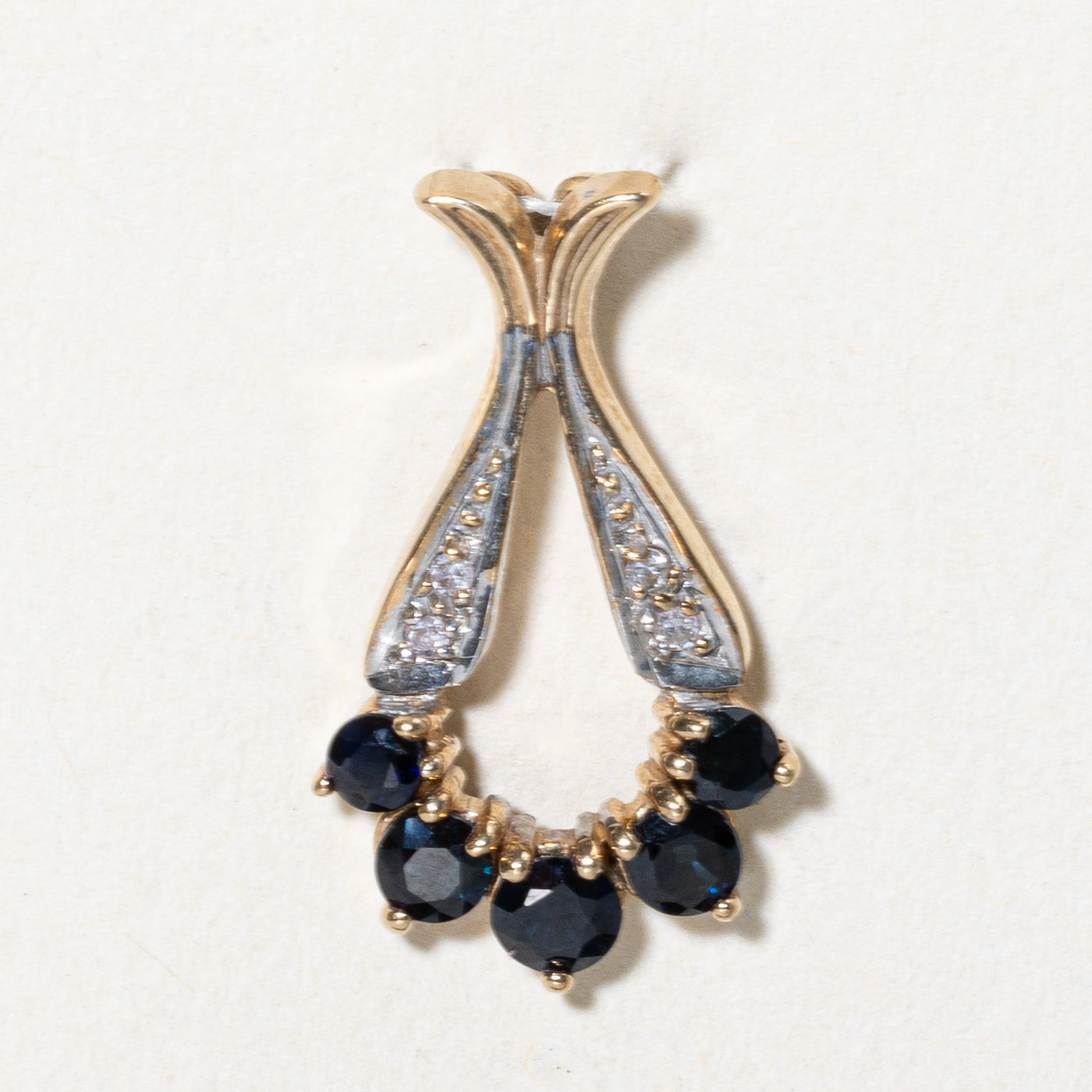 Sapphire & Diamond Pendant | 0.50ctw, 0.02ctw |