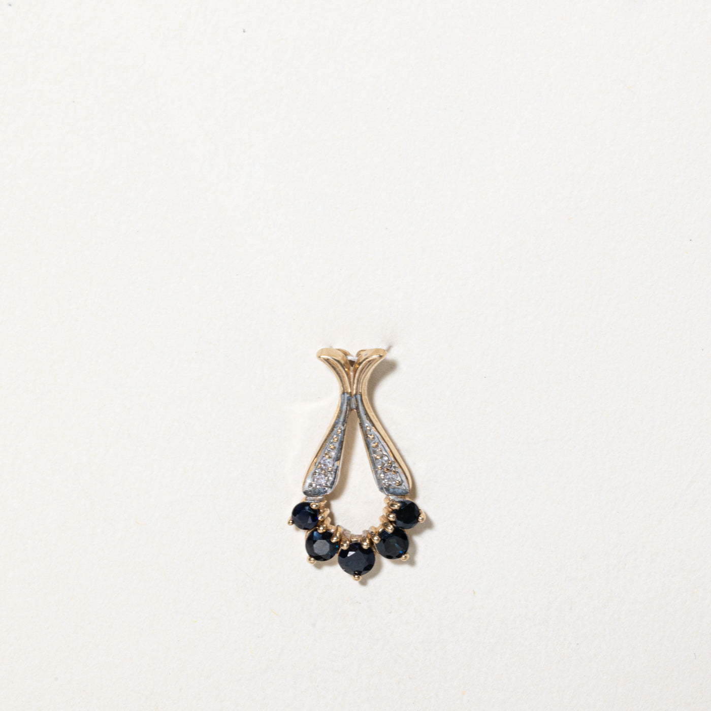 Sapphire & Diamond Pendant | 0.50ctw, 0.02ctw |