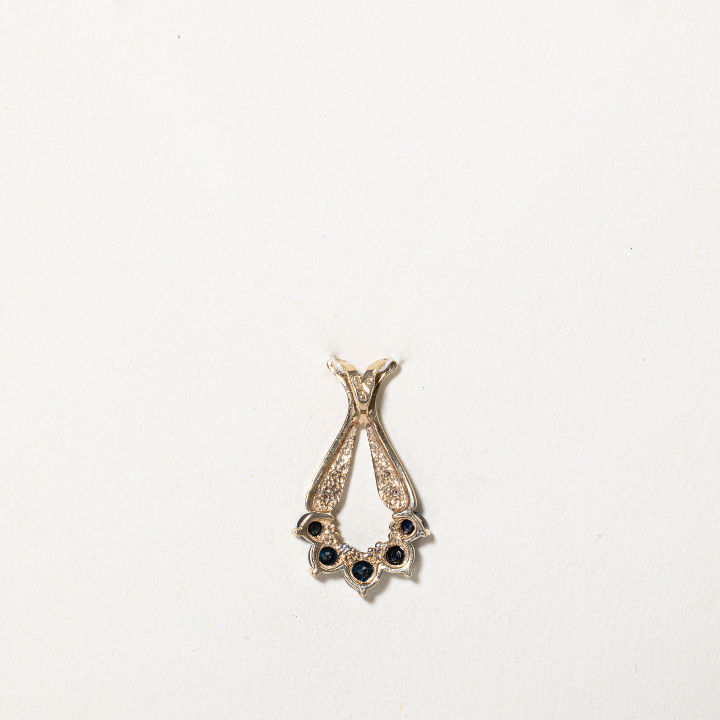 Sapphire & Diamond Pendant | 0.50ctw, 0.02ctw |
