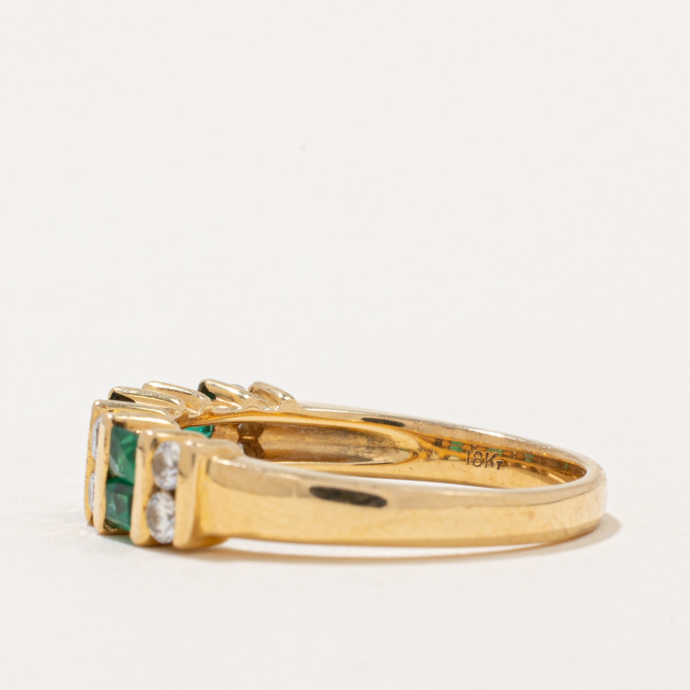 Emerald & Diamond Ring | 0.32ctw, 0.25ctw | SZ 6.75 |