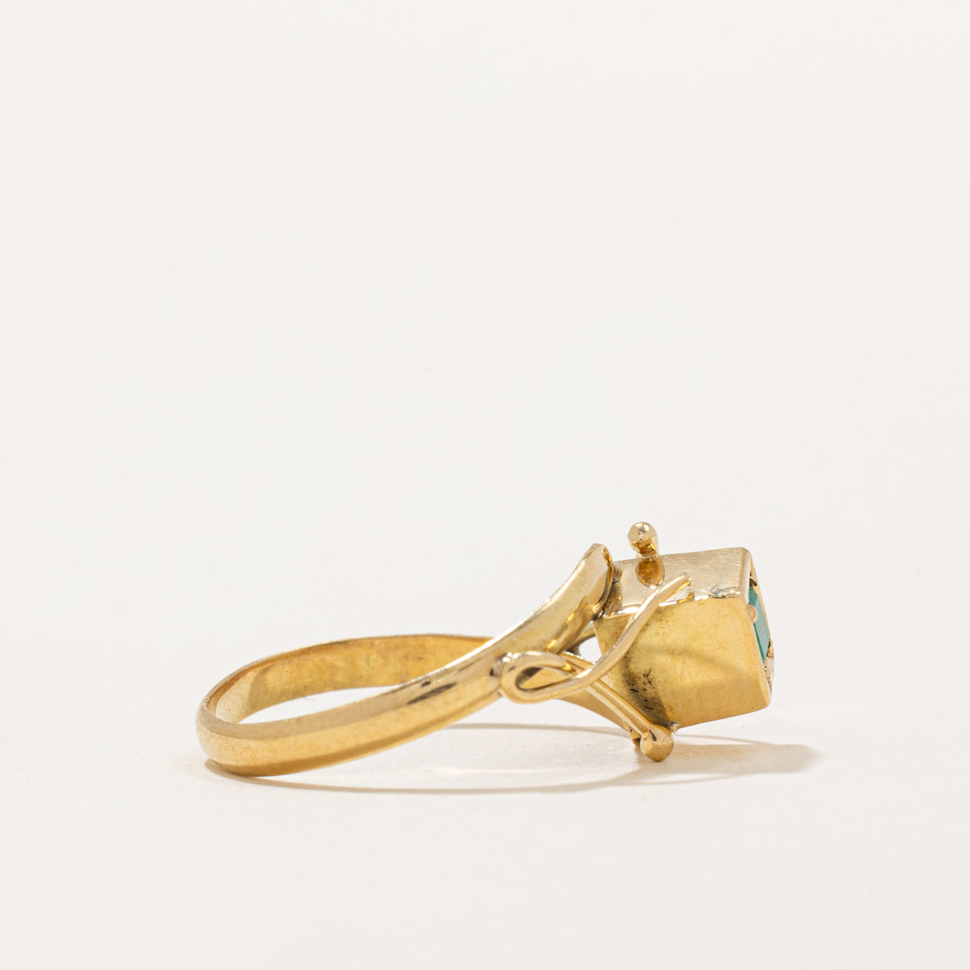 Emerald Cube Ring | 0.14ct | SZ 6.25 |