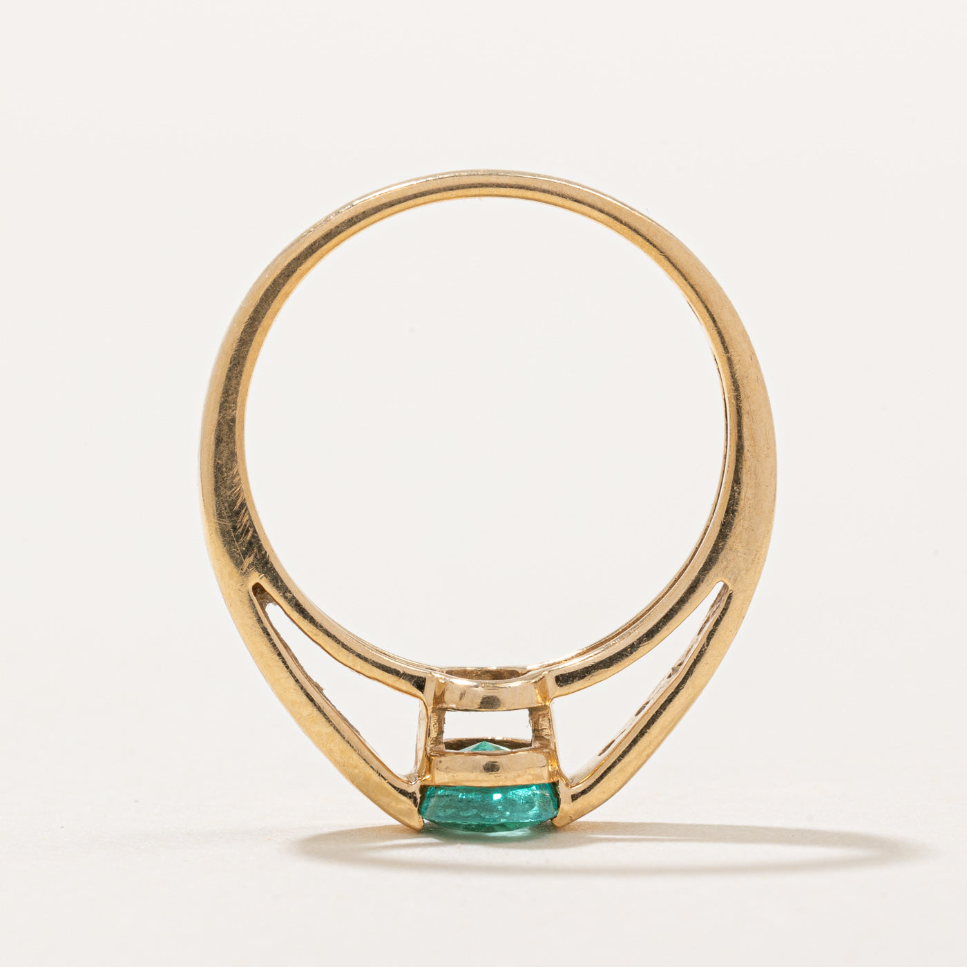 Emerald & Diamond Ring | 0.57ct, 0.03ctw | SZ 6.5 |