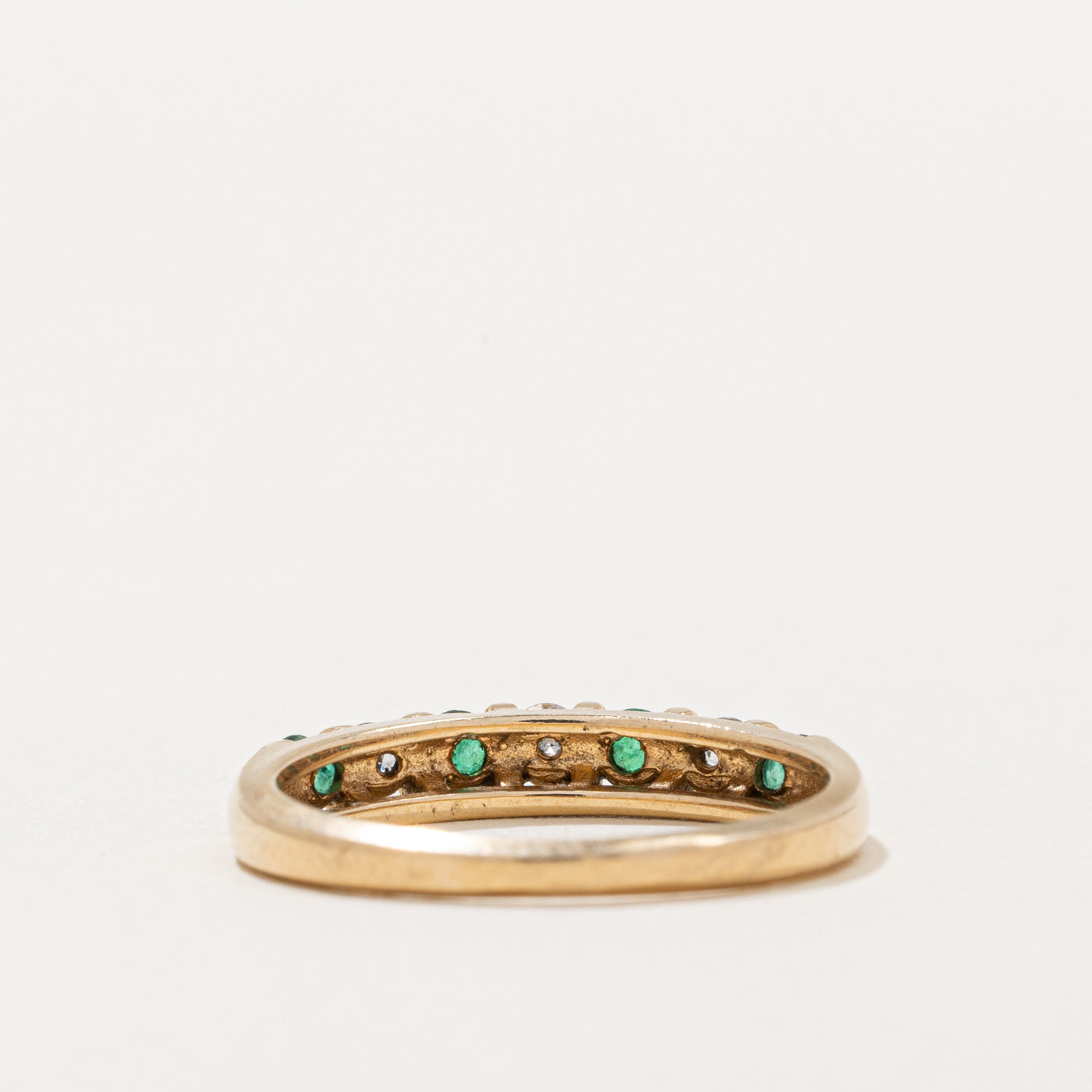 Emerald & Diamond Band | 0.21ctw, 0.14ctw | SZ 6 |