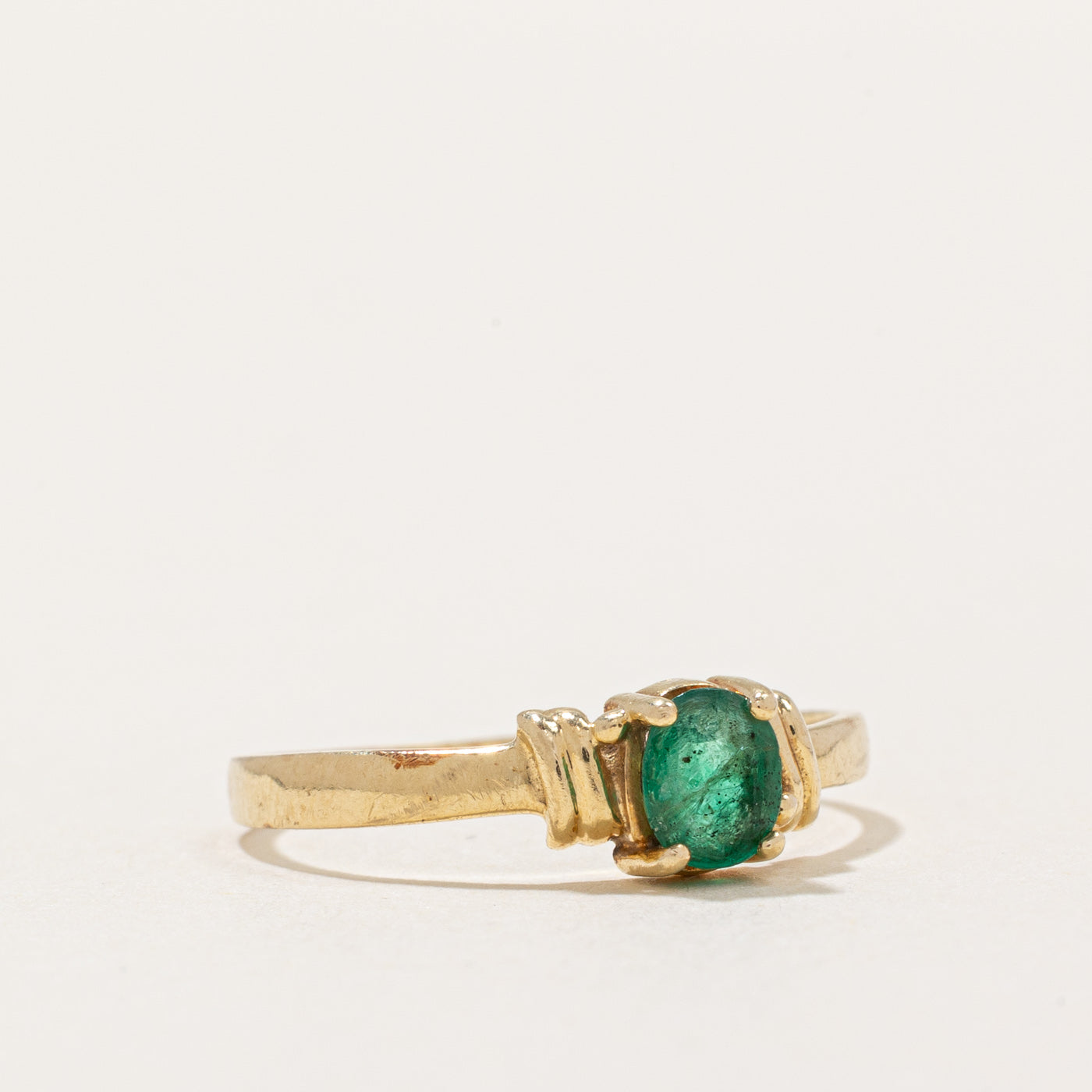 Bague émeraude | 0,30 ct | Taille 6,5 |