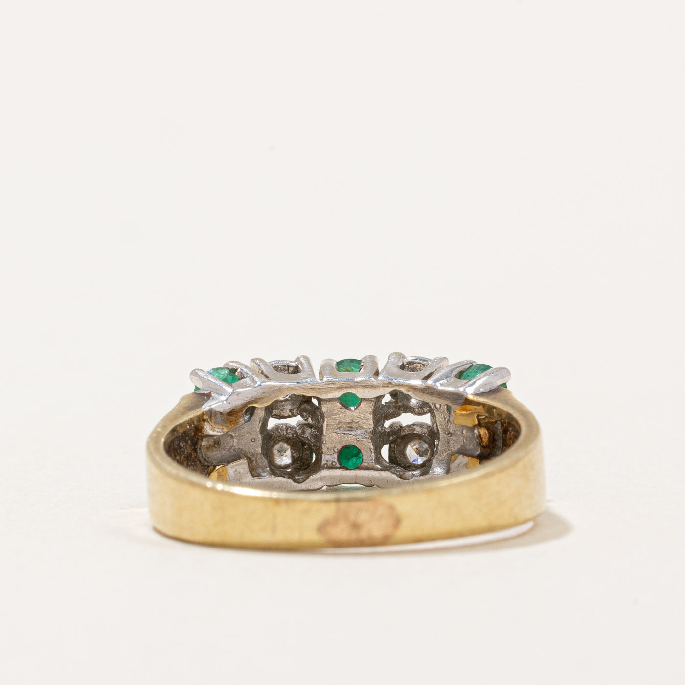 Emerald & Diamond Ring | 0.10ctw, 0.04ctw | SZ 4 |