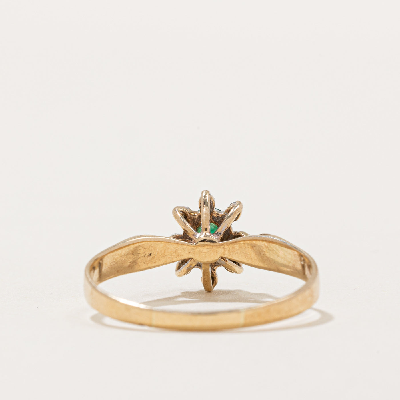 Emerald & Diamond Ring | 0.25ct, 0.03ctw | SZ 8.75 |