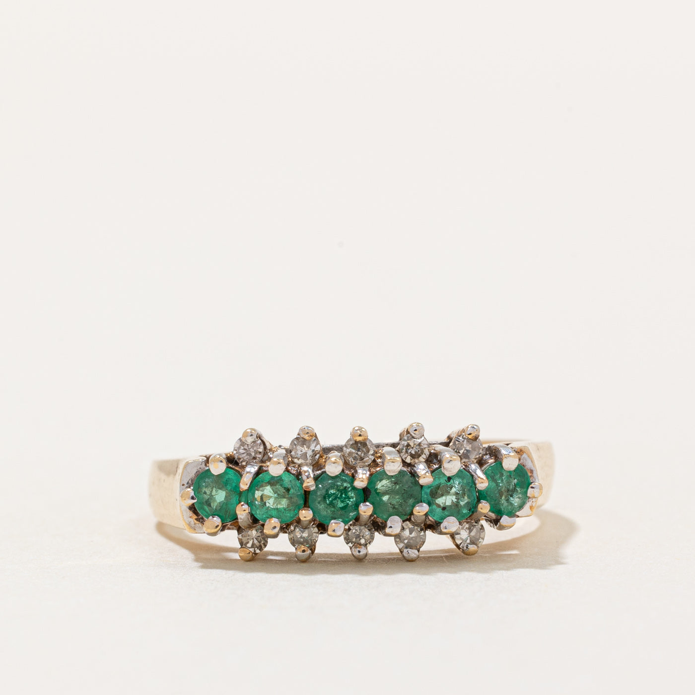 Emerald & Diamond Ring | 0.33ctw, 0.05ctw | SZ 6.75 |