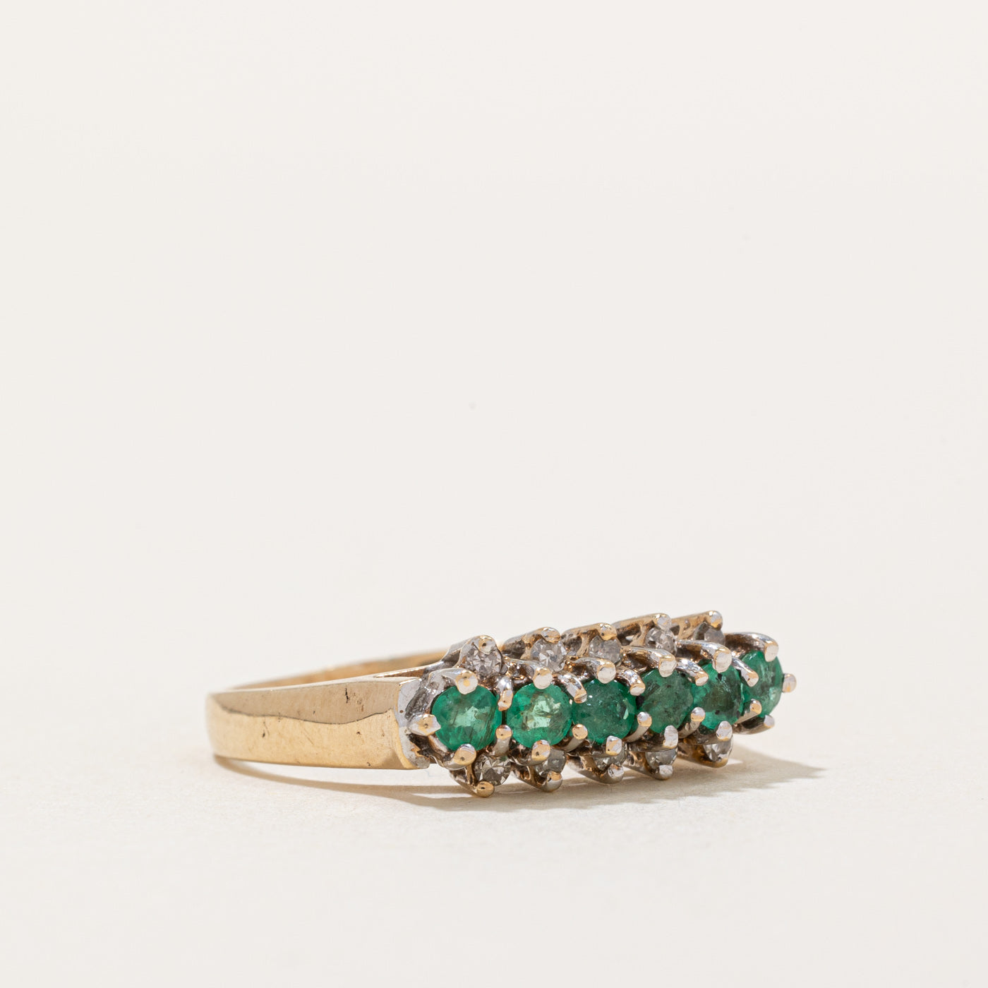 Emerald & Diamond Ring | 0.33ctw, 0.05ctw | SZ 6.75 |