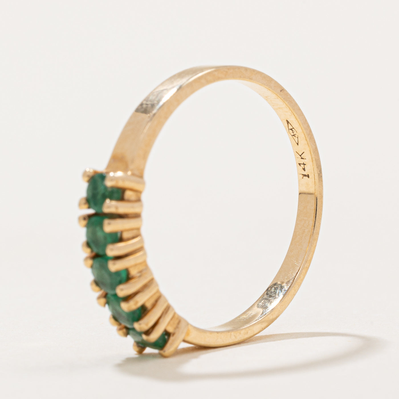 Five Stone Emerald Ring | 0.25ctw | SZ 6.25 |